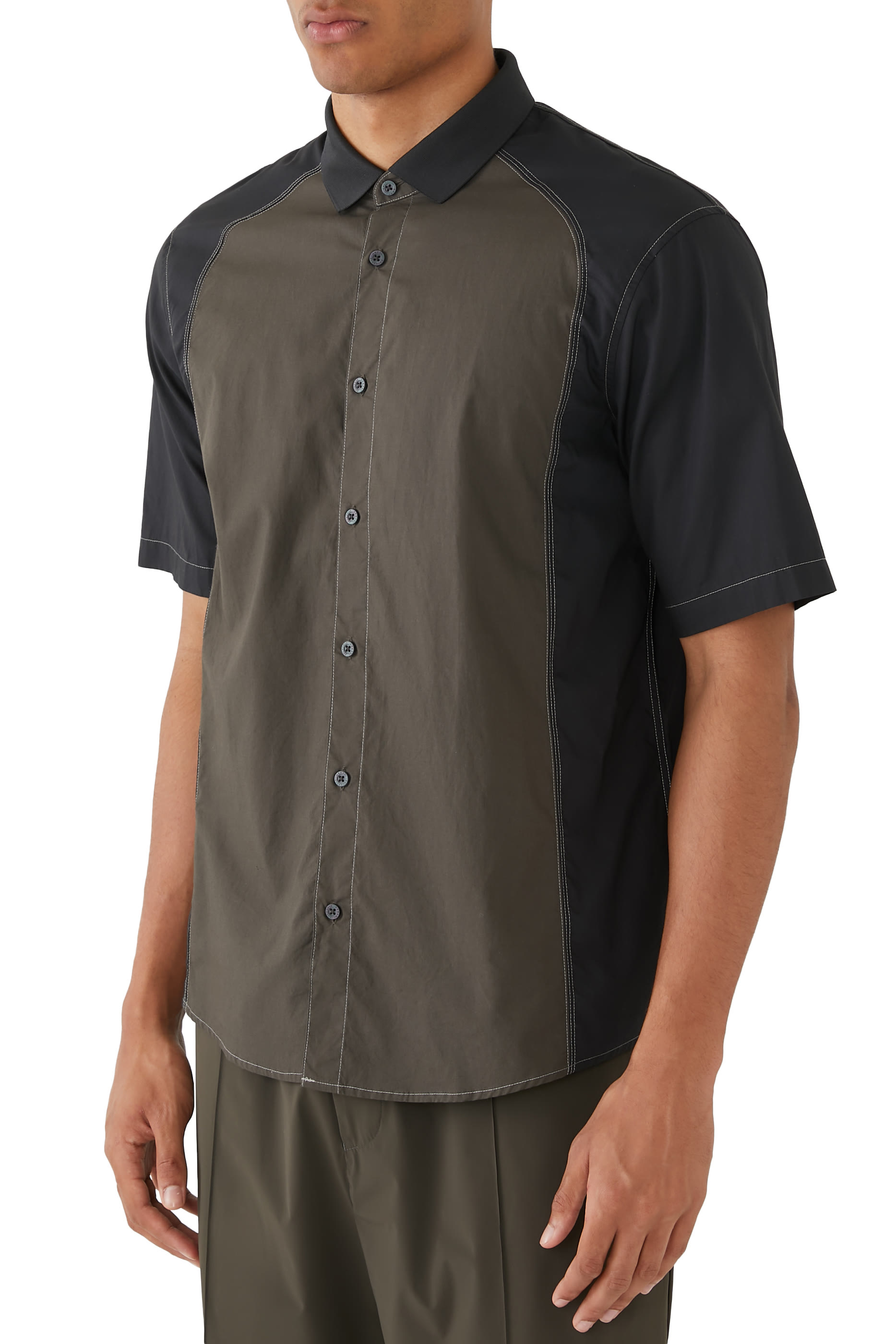 قميص ذا جريد بلونين