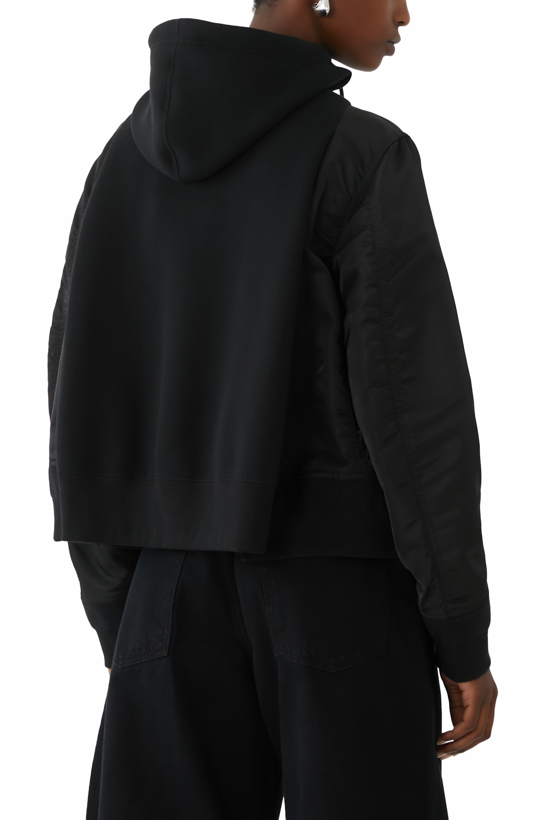 هودي سبونج سويت x نايلون تويل