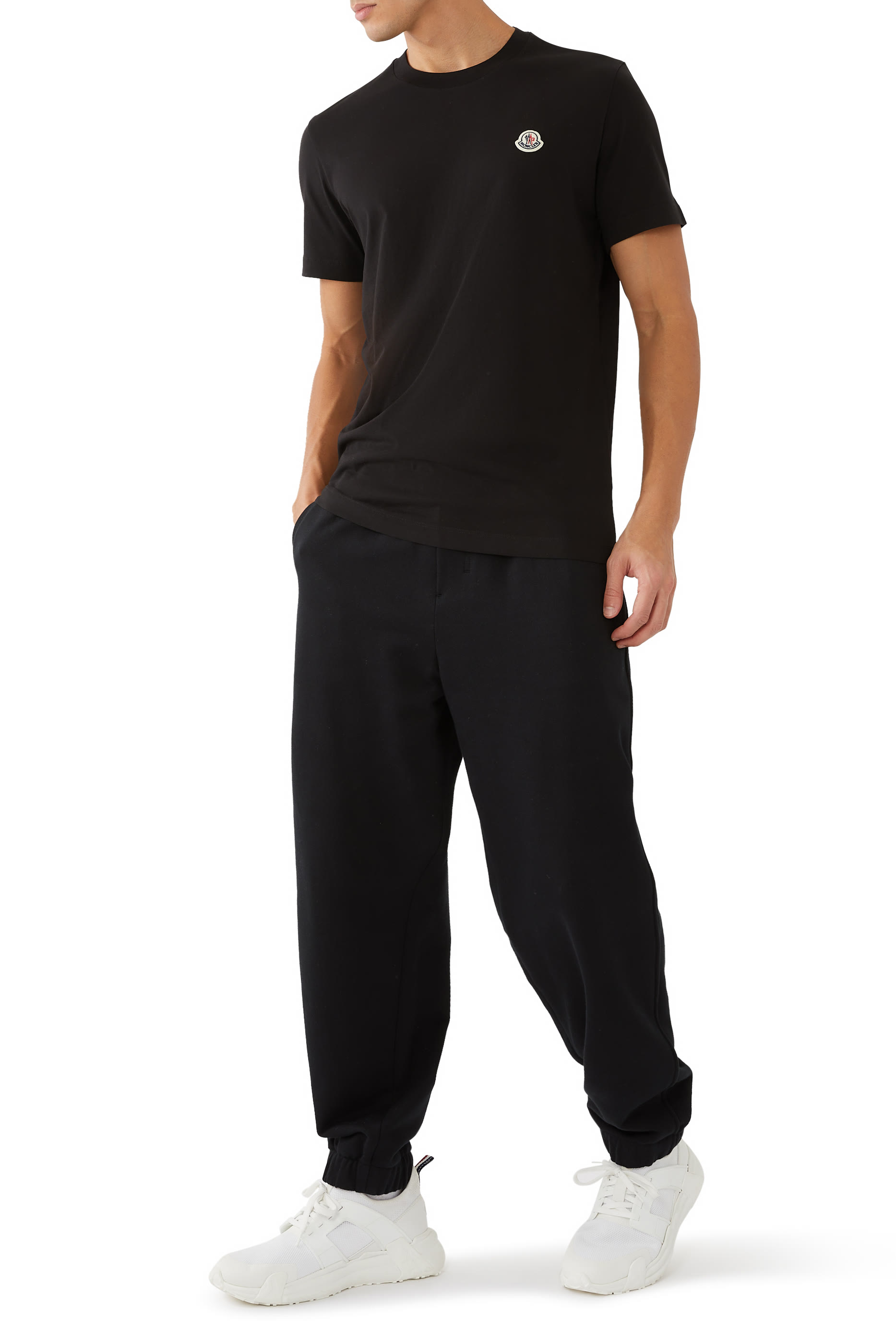 طقم تيشيرت برقعة شعار الماركة 3 قطع