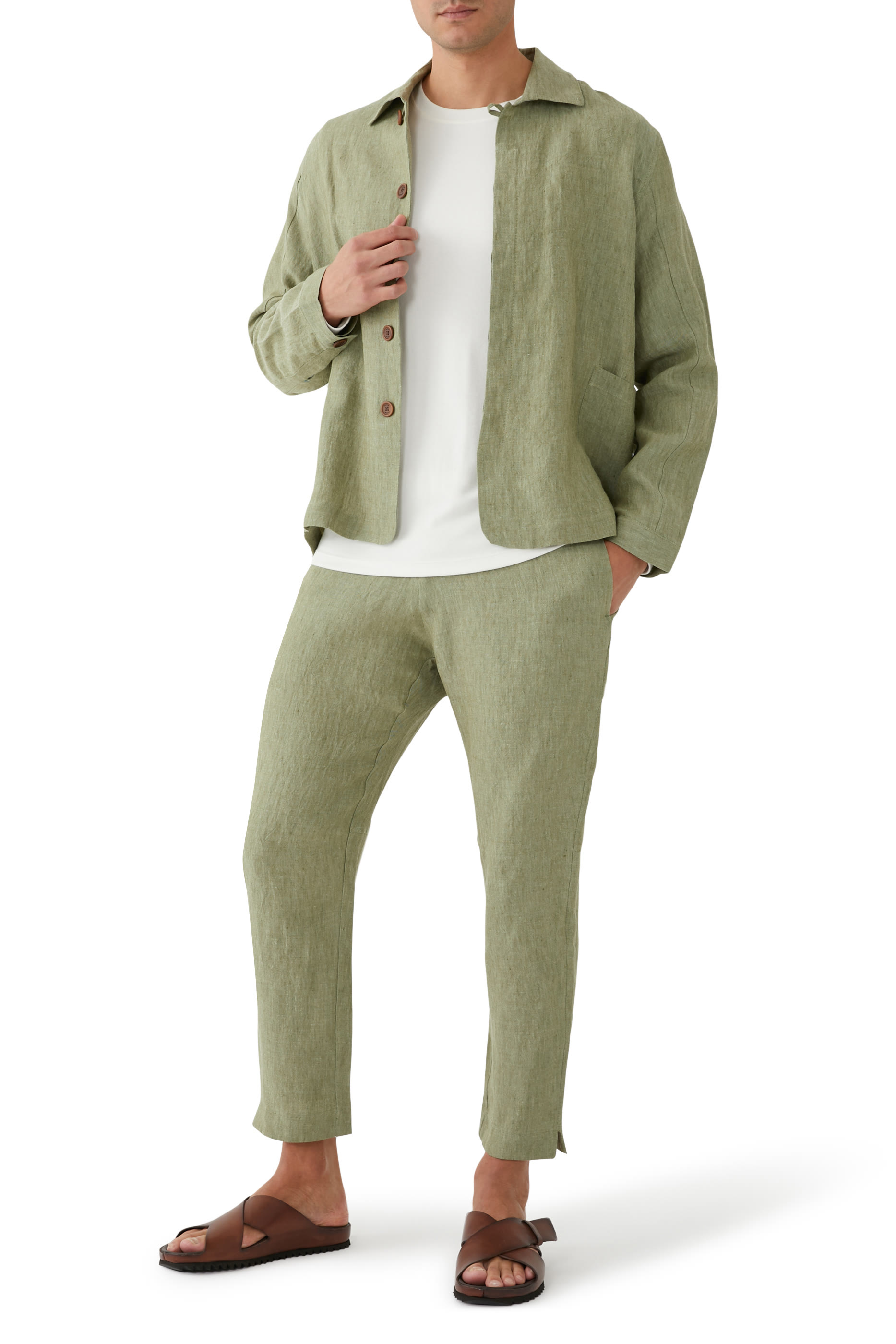 جاكيت كتان خفيف