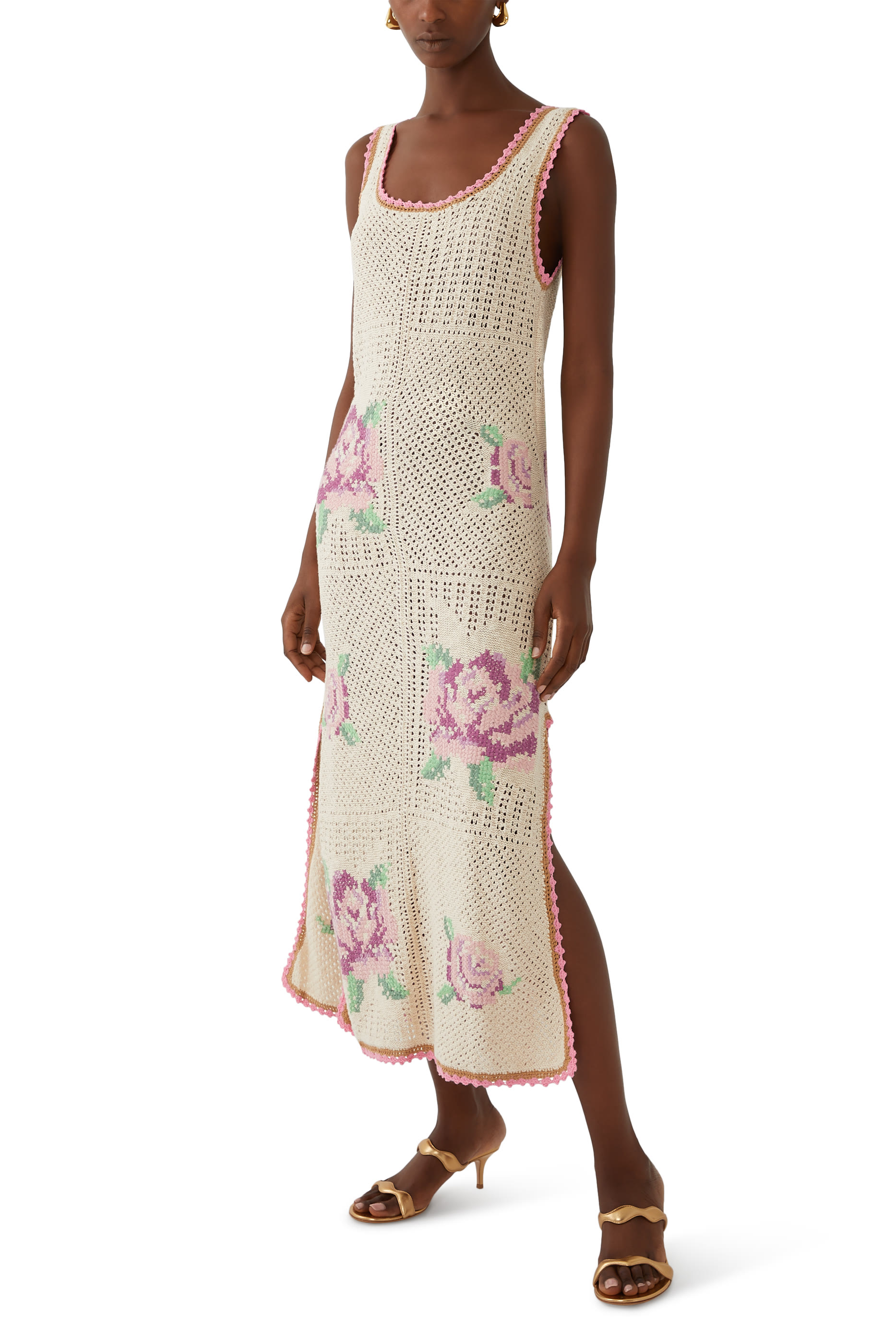 فستان كوستال جراني متوسط الطول