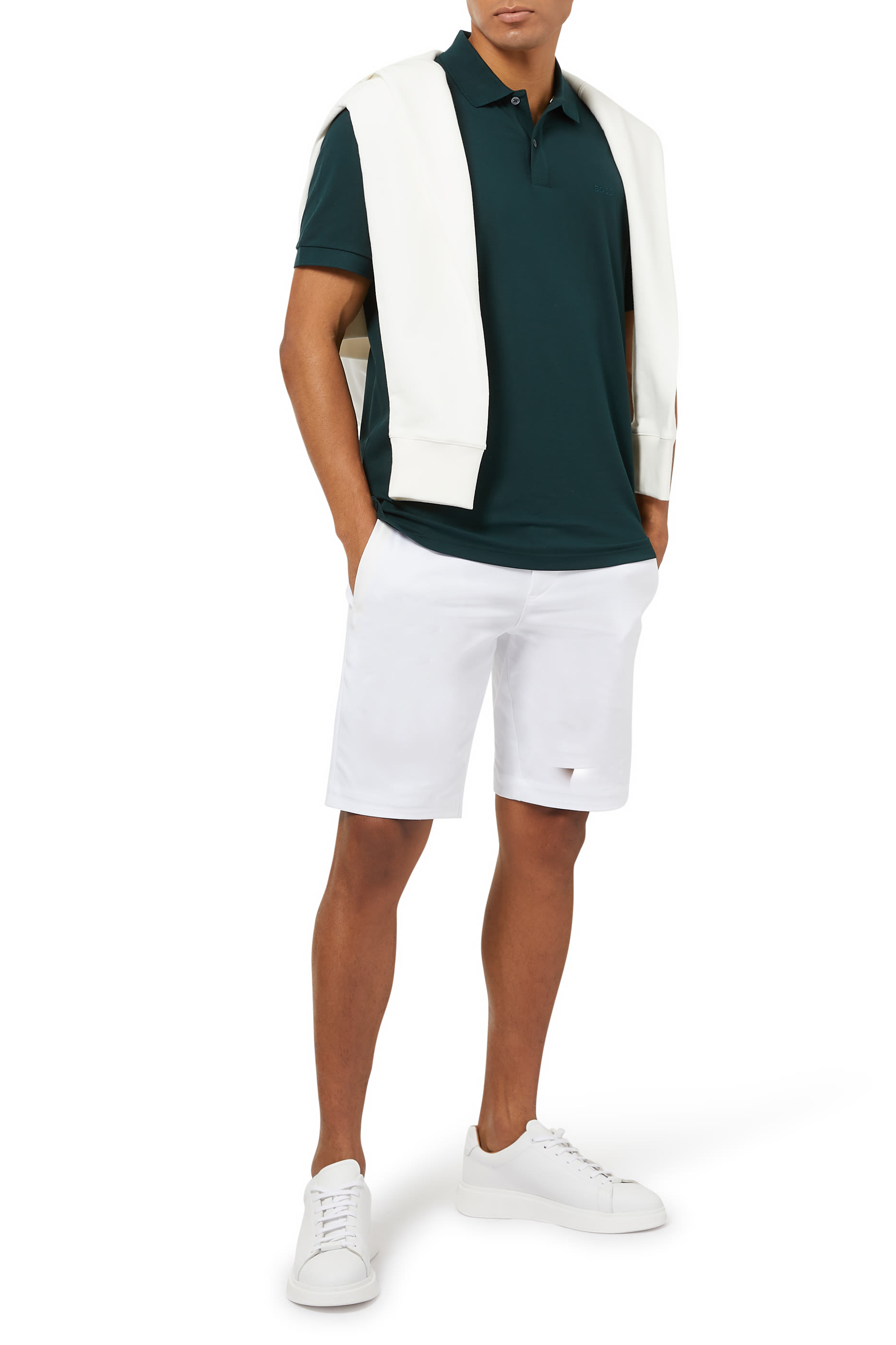 قميص بولو بالاس بتطريز شعار الماركة