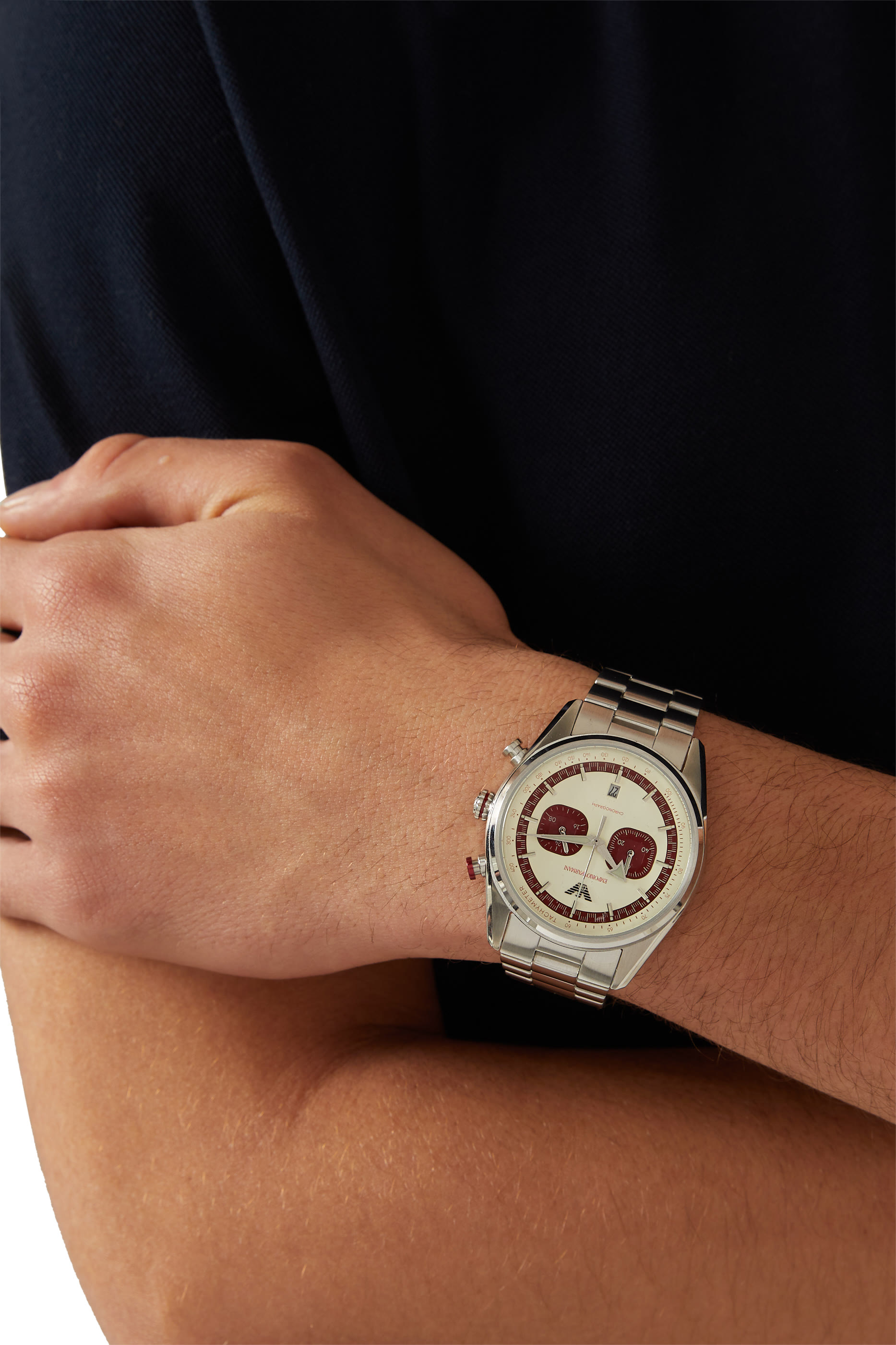 ساعة كرونوغراف ستانلس ستيل