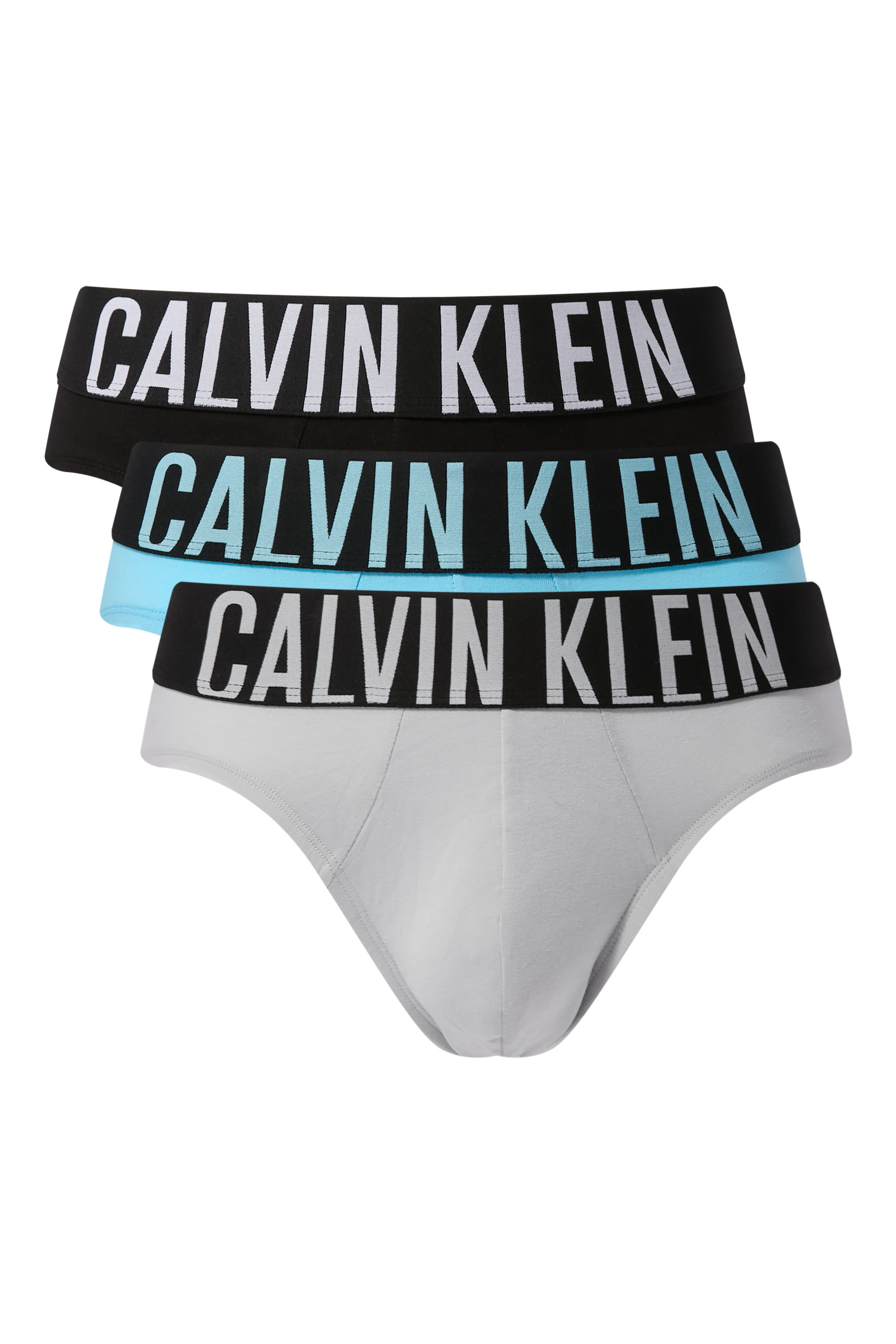 طقم سروال داخلي بشعار الماركة، 3 قطع