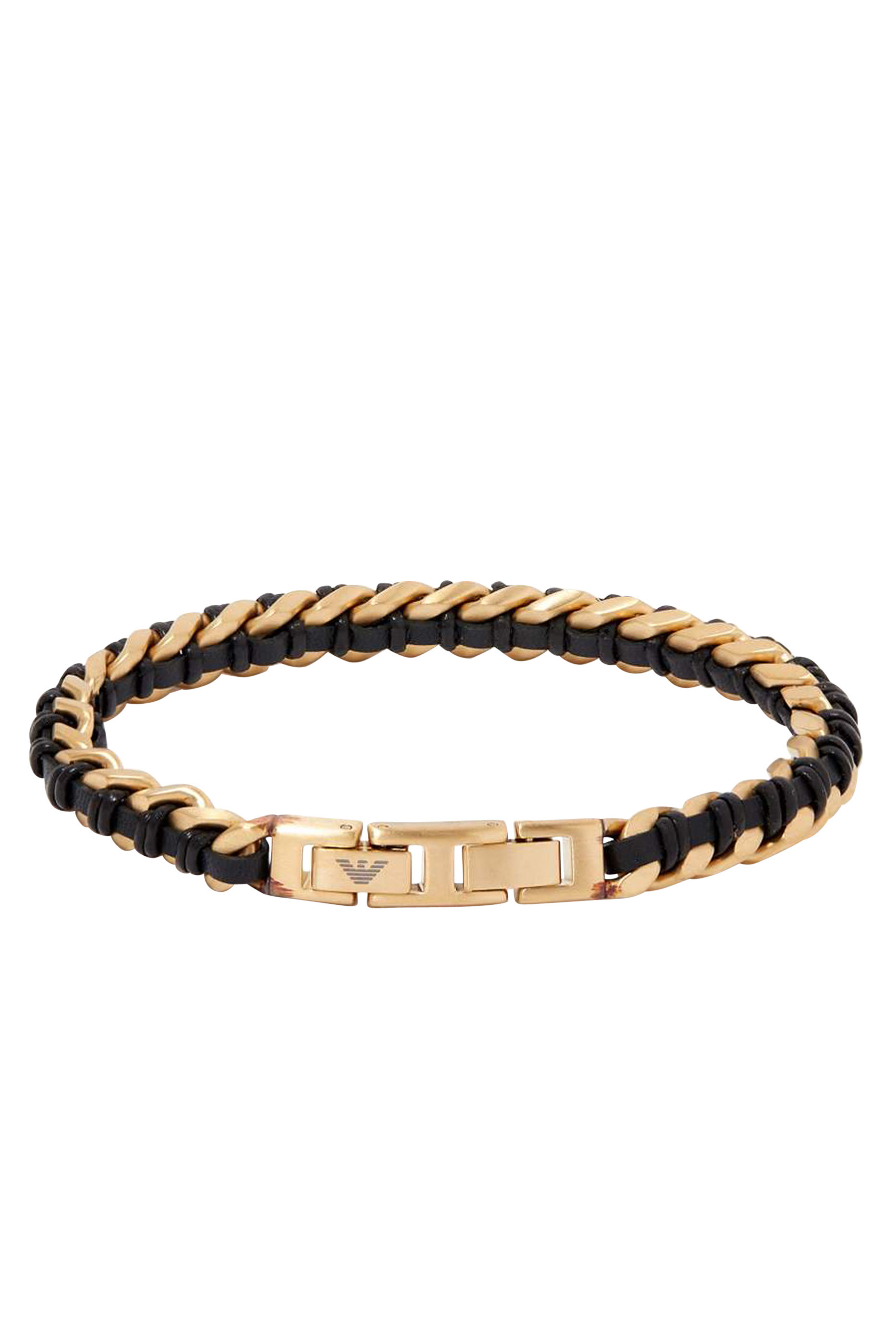 سوار بتصميم سلسلة جلد وستانلس ستيل