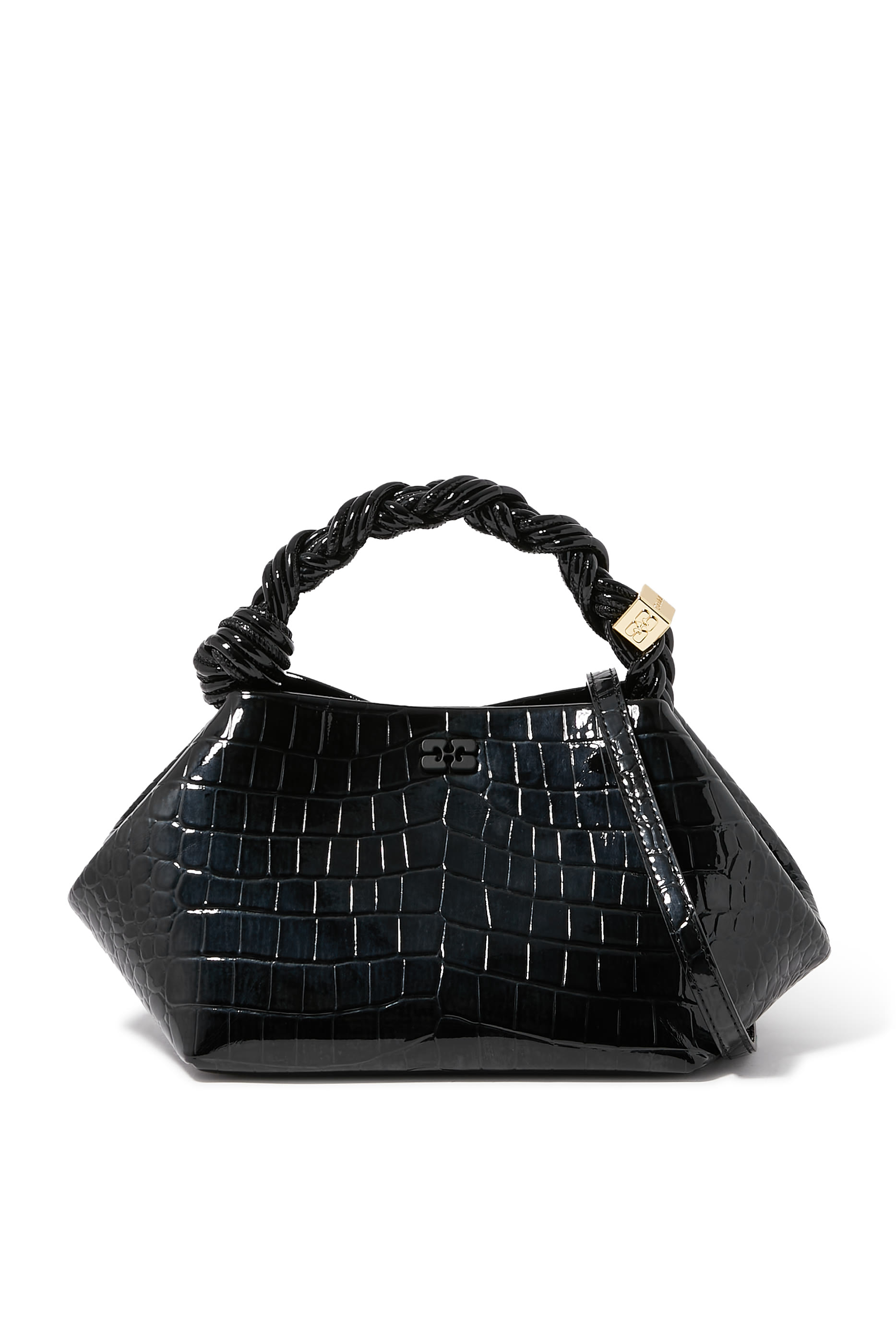 حقيبة كروكو بو صغيرة لامعة