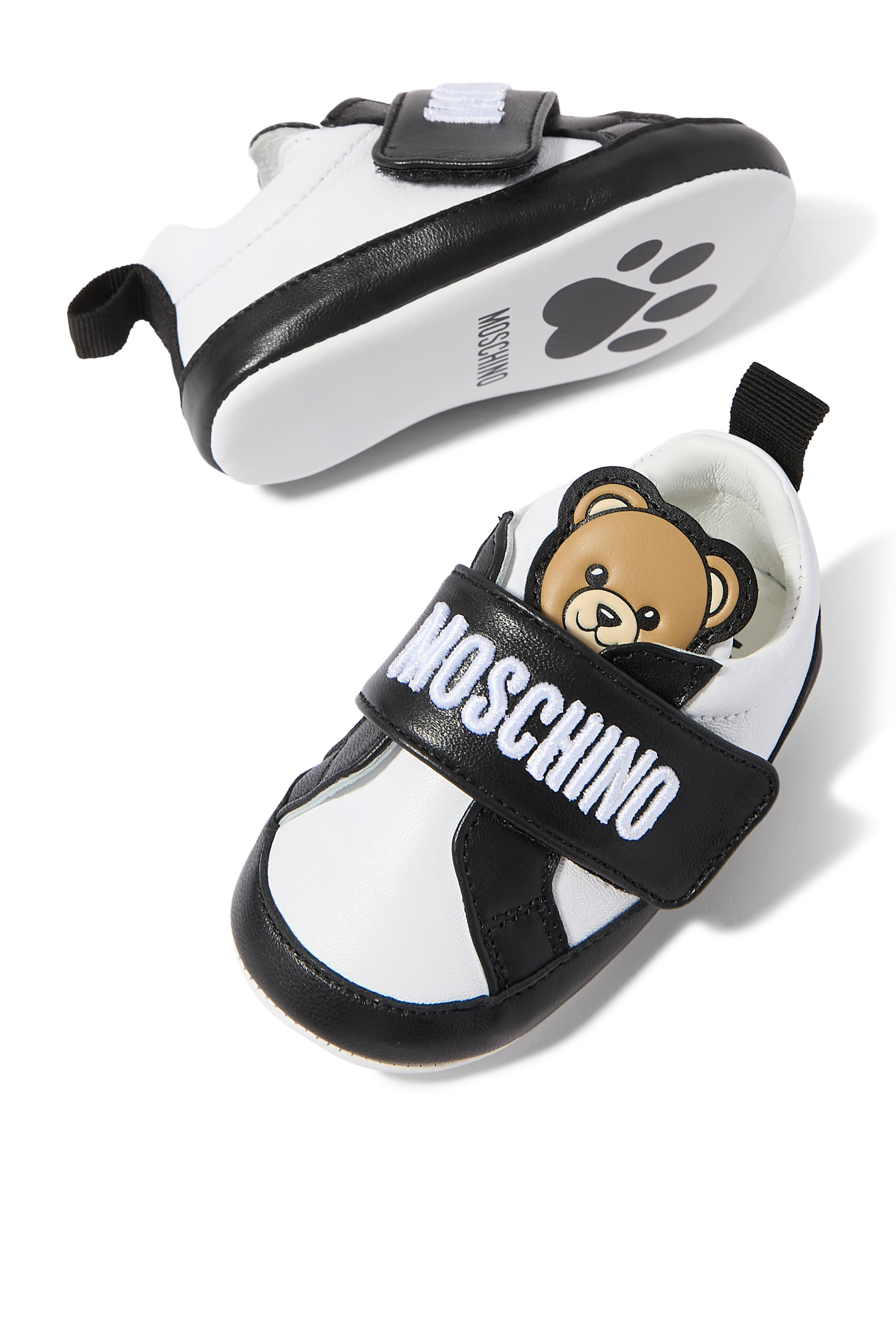 سنيكرز برقعة الدب تيدي جلد نابا للأطفال