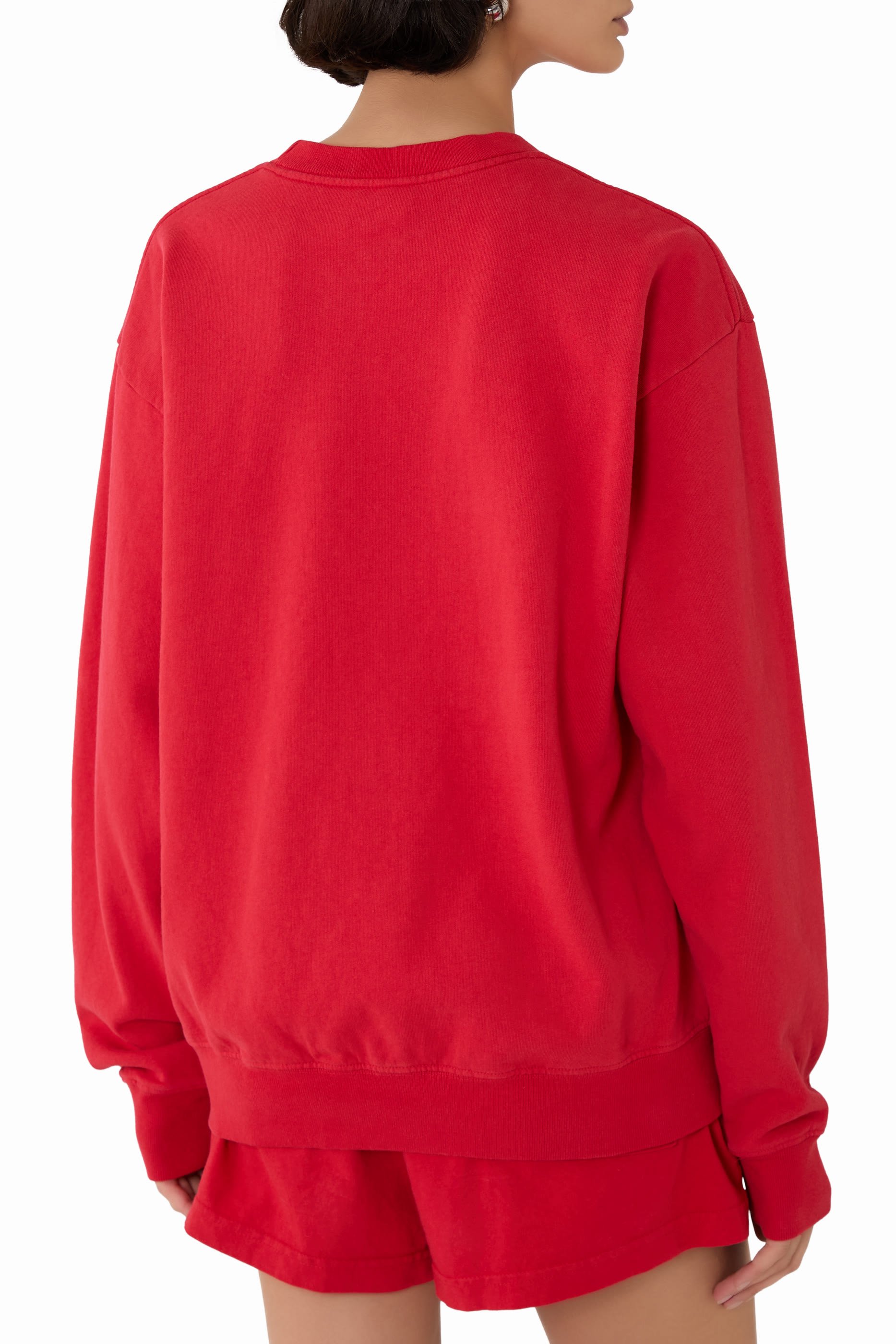 سويت شيرت بياقة ضيقة بطبعة نيويورك 