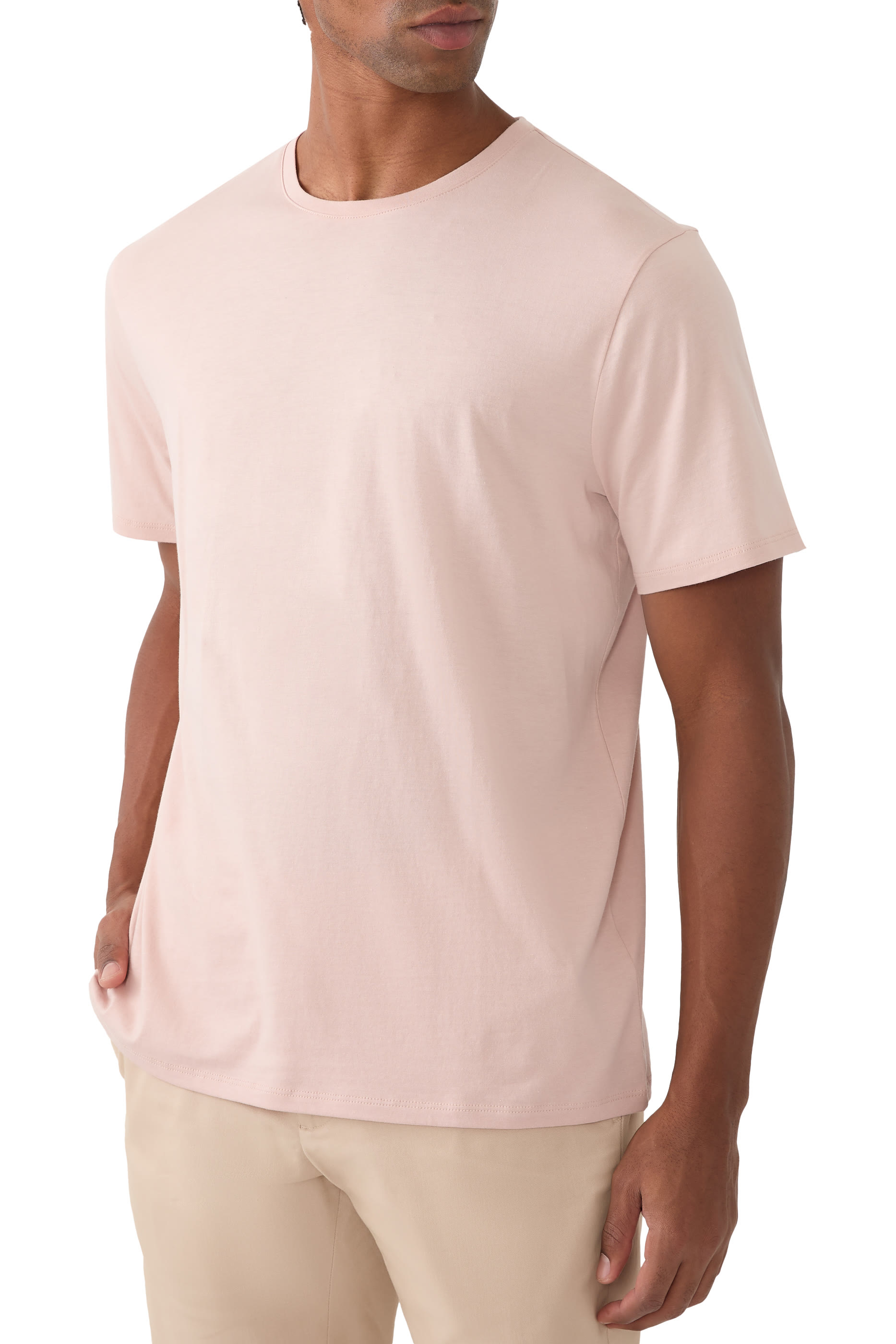 تيشرت بياقة ضيقة قطن بيما