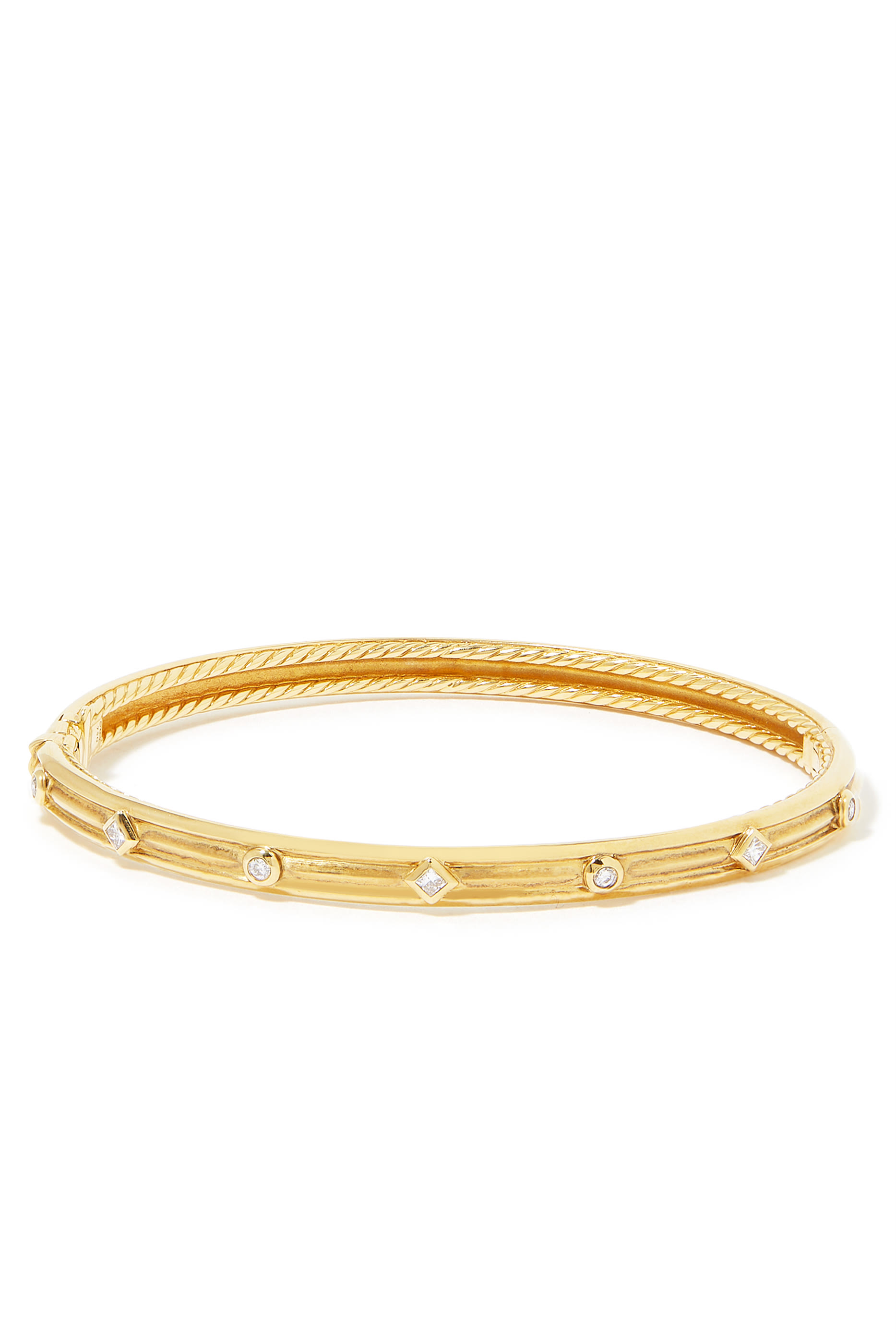 Modern Renaissance Bracelet, 18k Gold With Diamonds