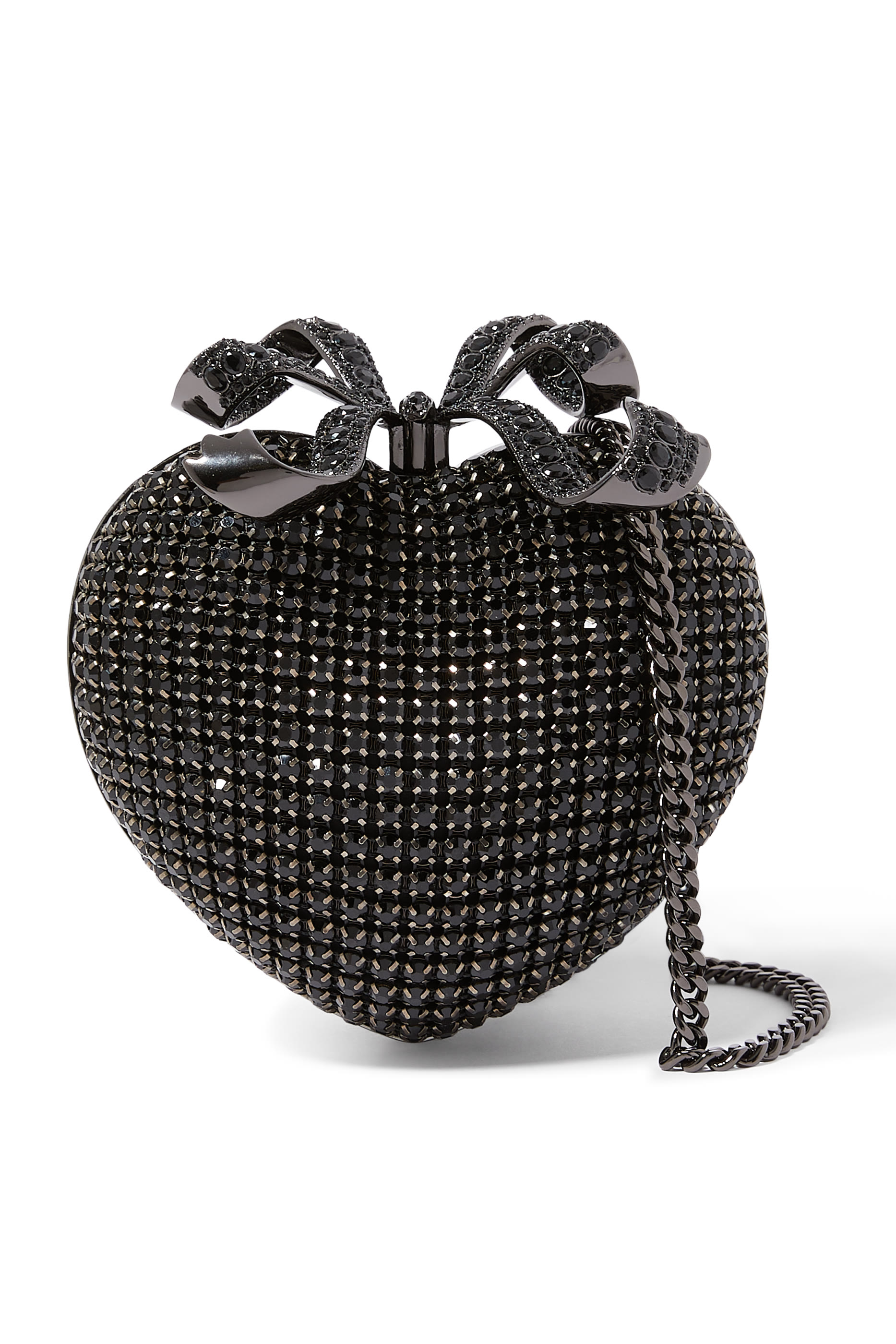 كلاتش بتصميم قلب مرصع بالكريستال