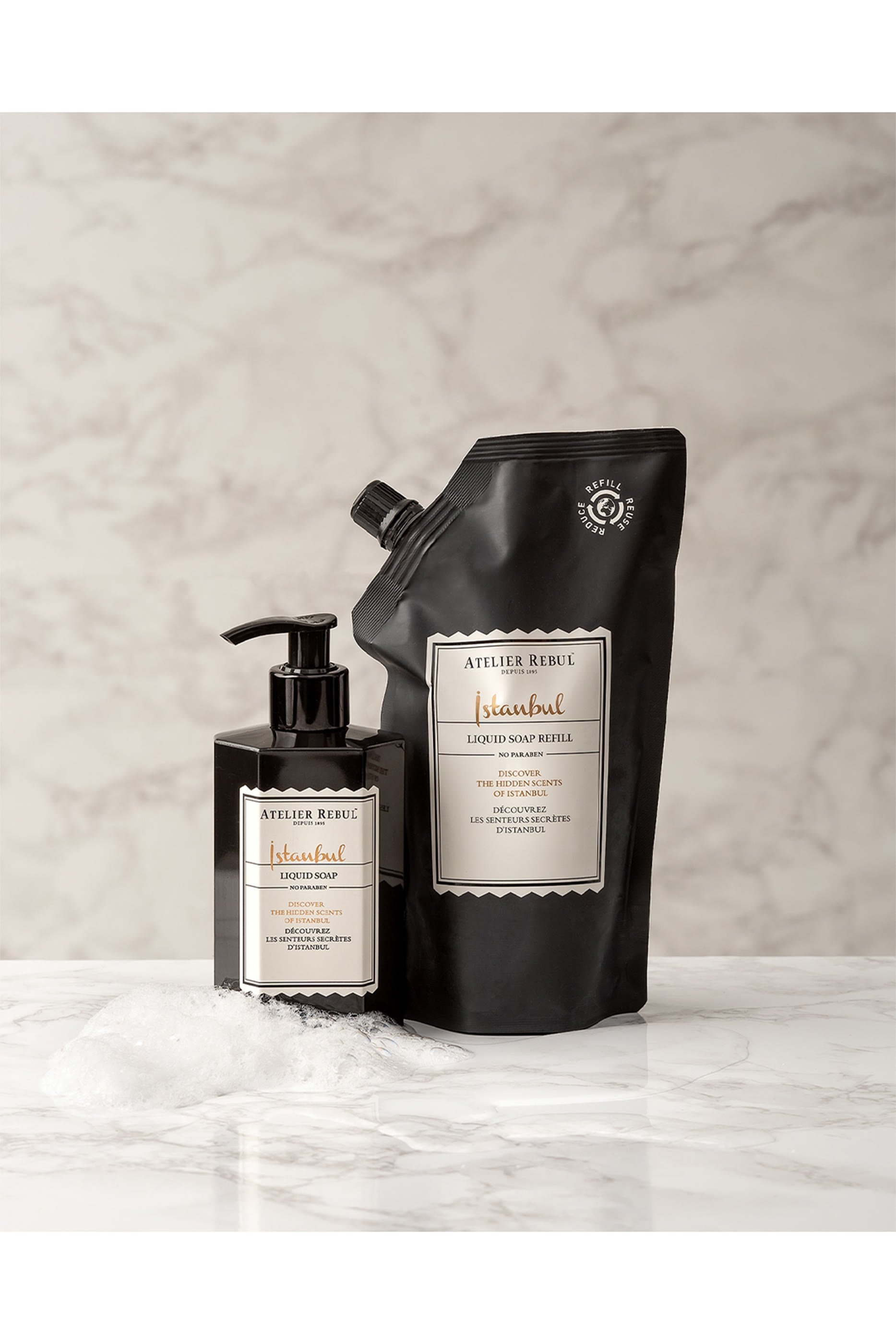 عبوة إعادة ملء صابون إسطنبول السائل