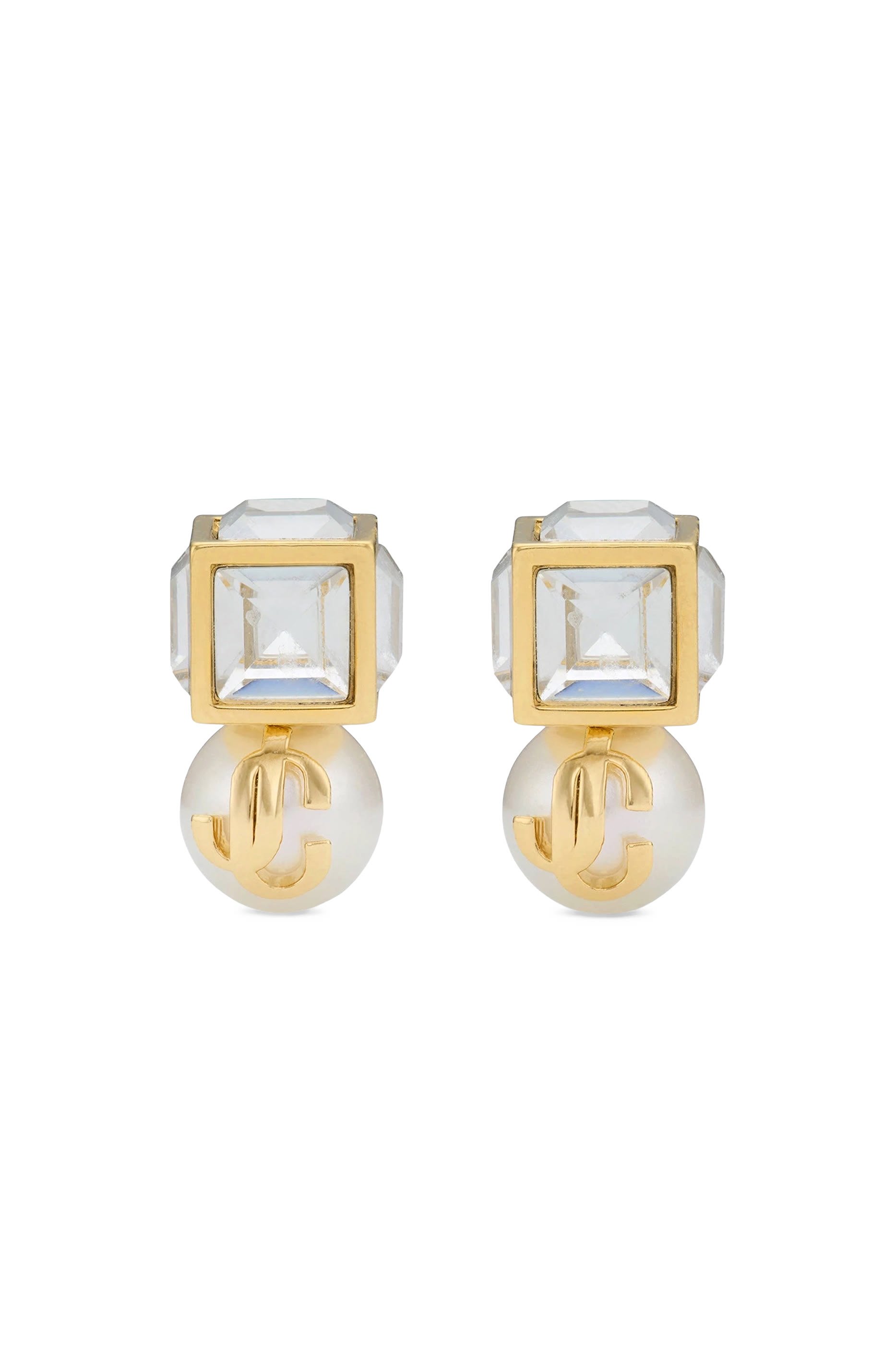 أقراط بتصميم كعب مزينة بلؤلؤ