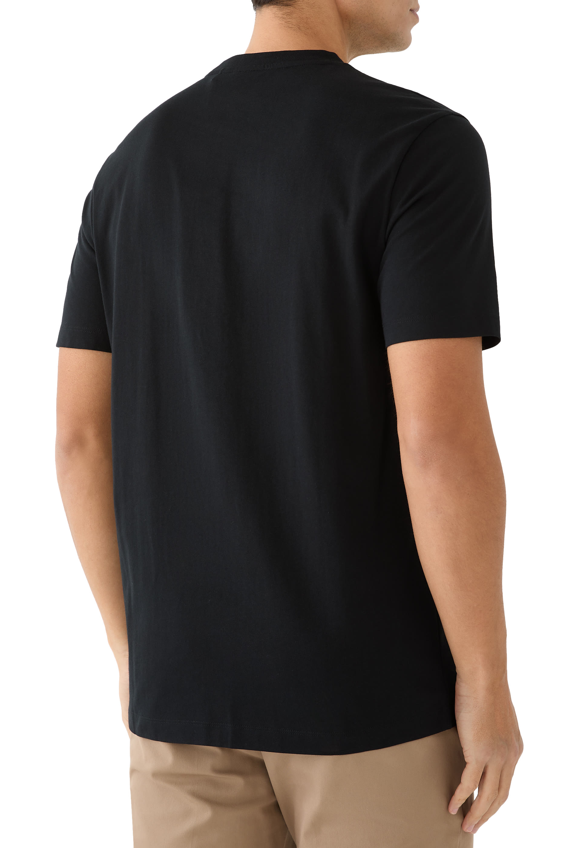 تيشيرت بشعار الماركة قطن