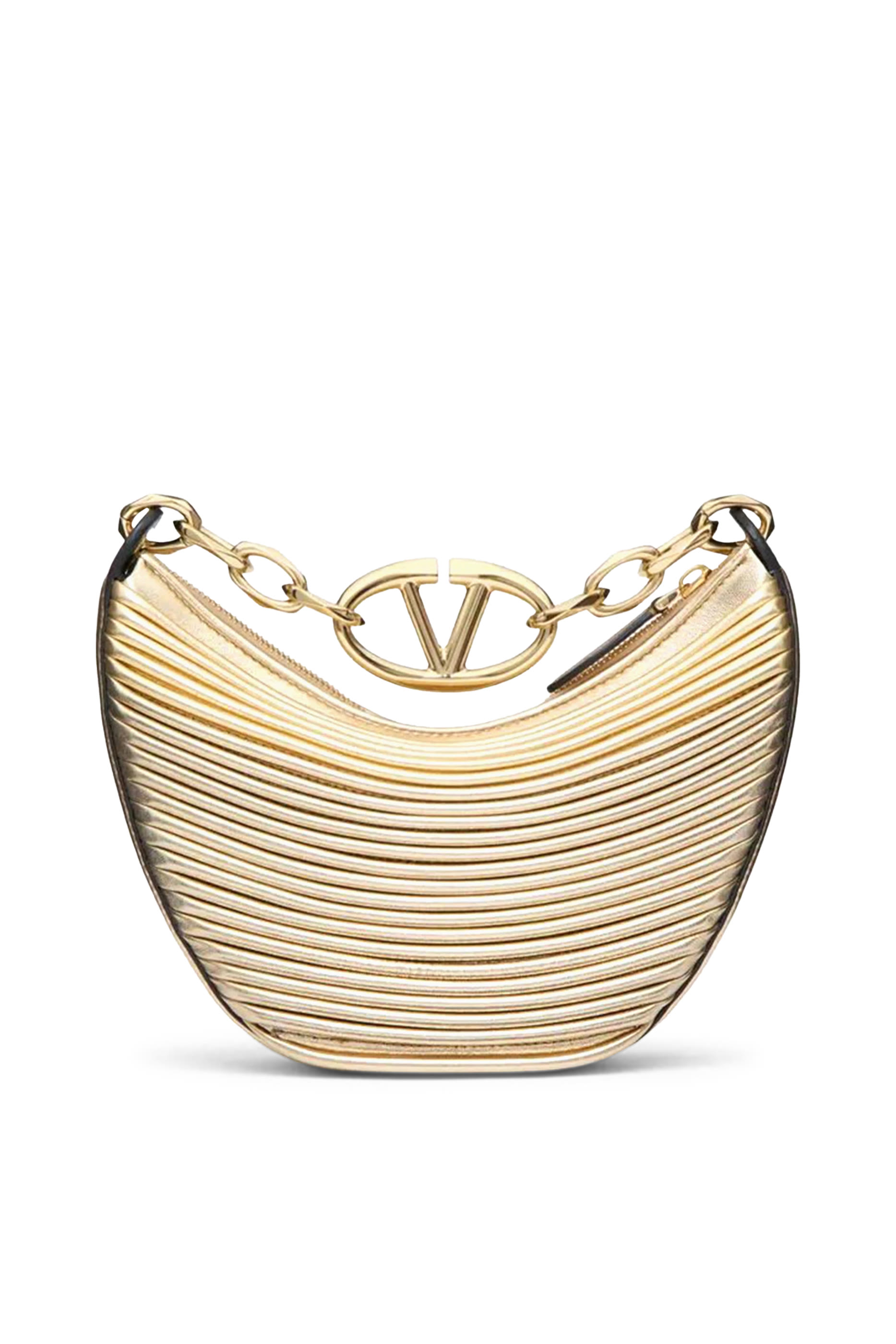 حقيبة هوبو بتصميم مقوس بشعار V