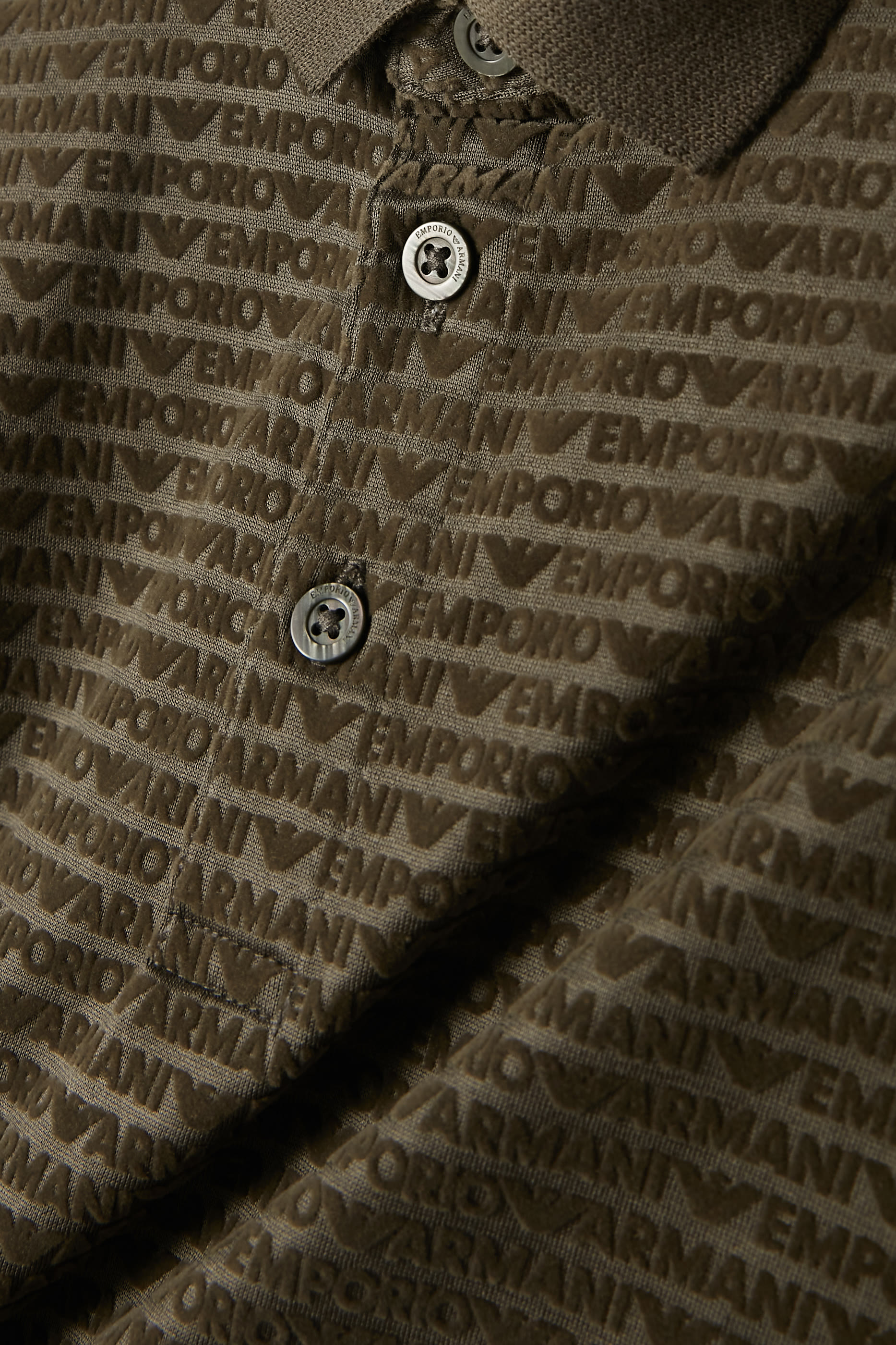 قميص بولو بنقشة شعار الماركة بالكامل للأطفال