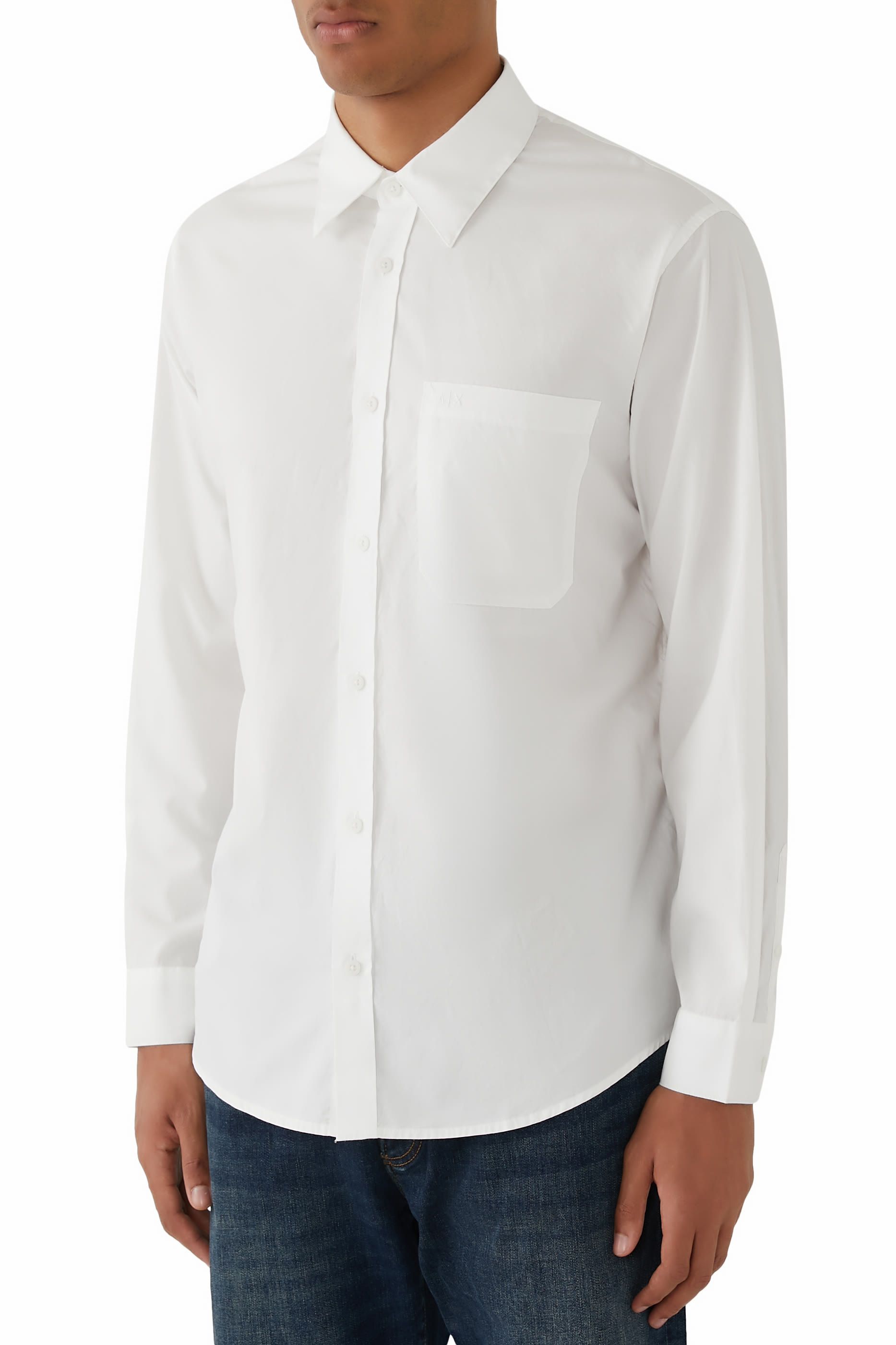 قميص ذا جريد بأكمام طويلة