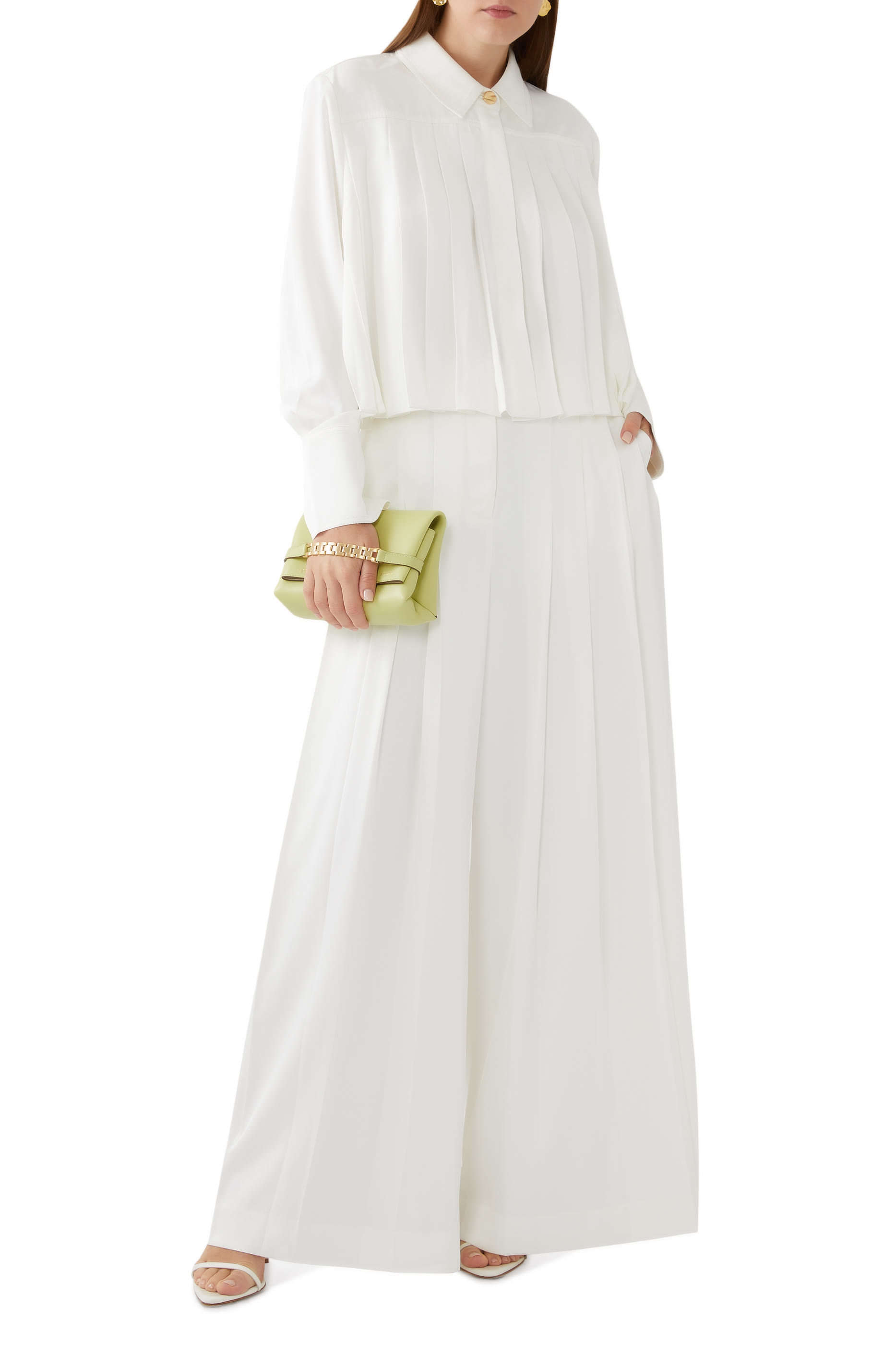 بنطال إستريد بطيات