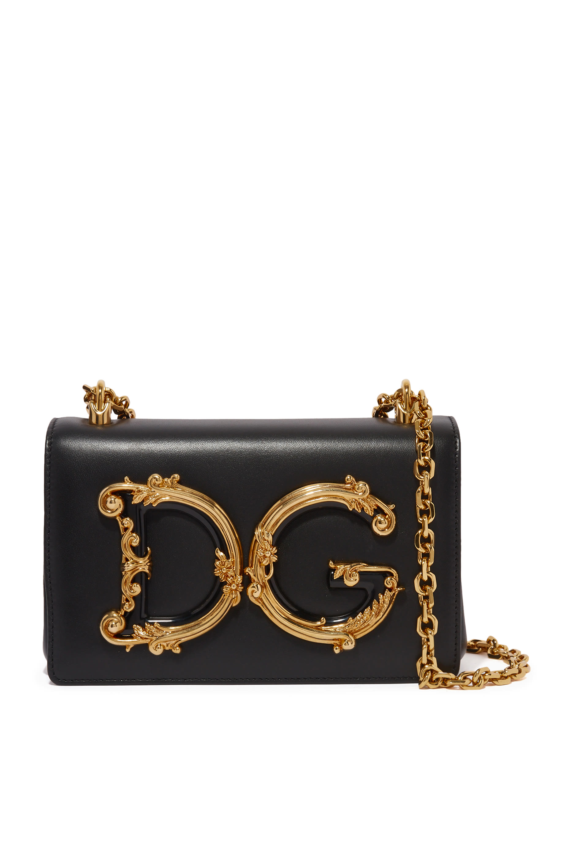 حقيبة كتف جيرلز بشعار الماركة جلد نابا