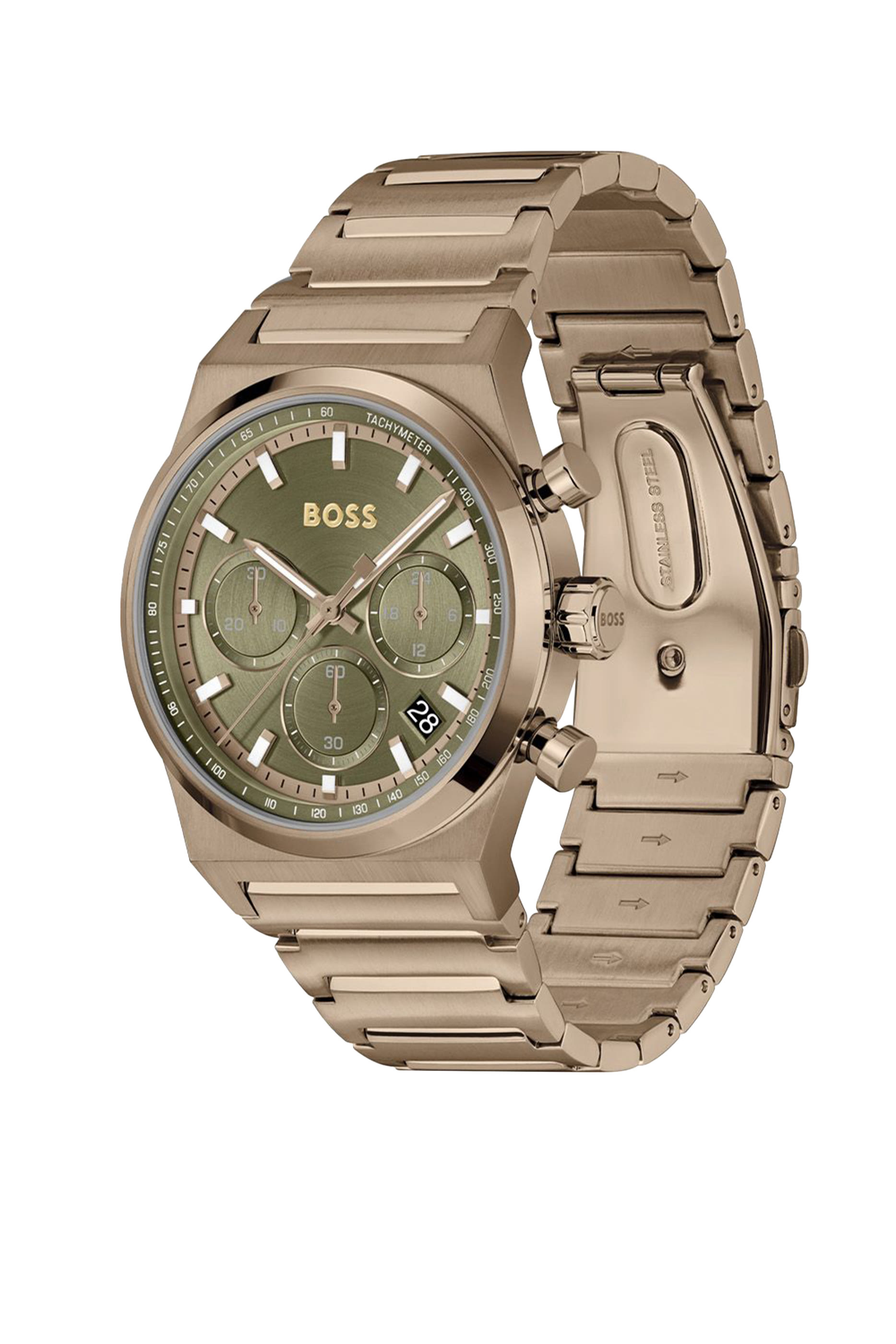 ساعة كرونوغراف كاندور كرونو بمينا أخضر