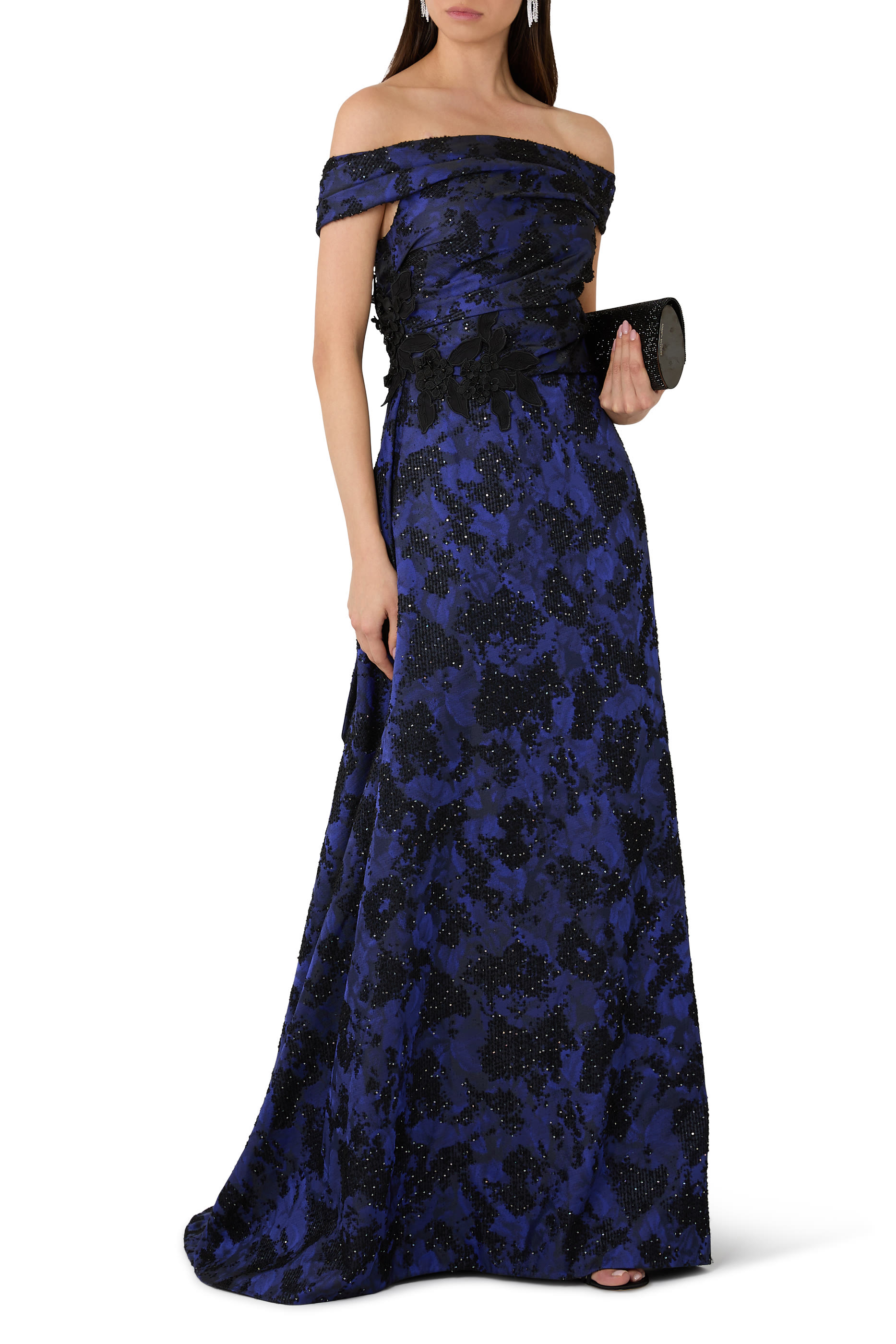 Off-Shoulder Polka Dot Dress 