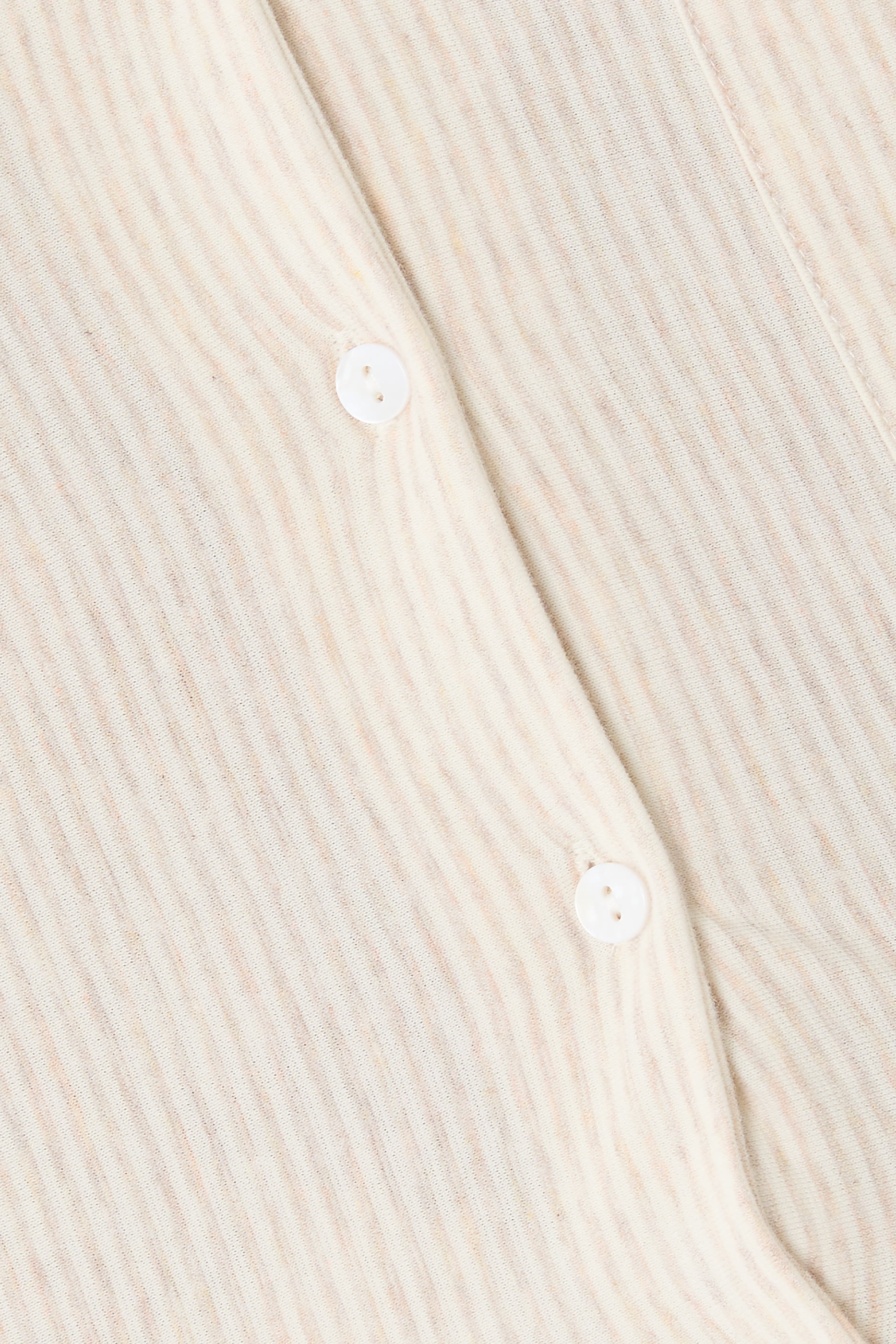 طقم بيجامة مخططة بقصة مريحة قطن جيرسيه عضوي ناعم