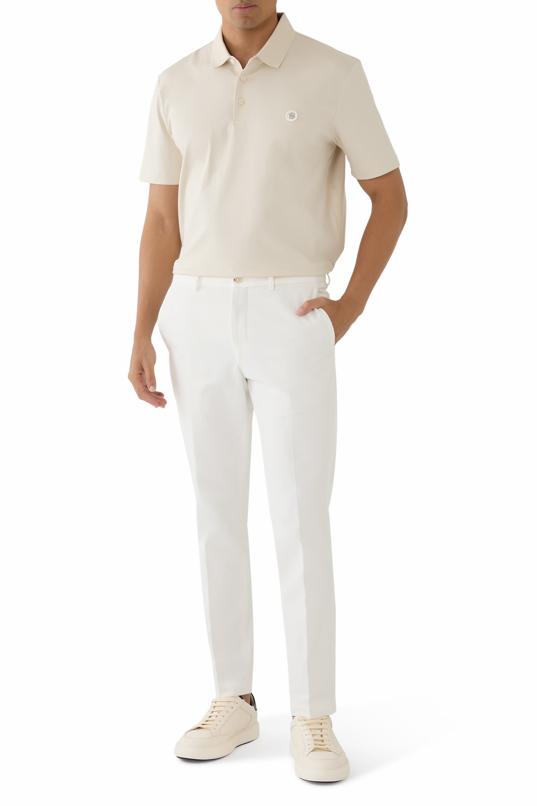 قميص بولو سي باريس بشعار الماركة مزدوج