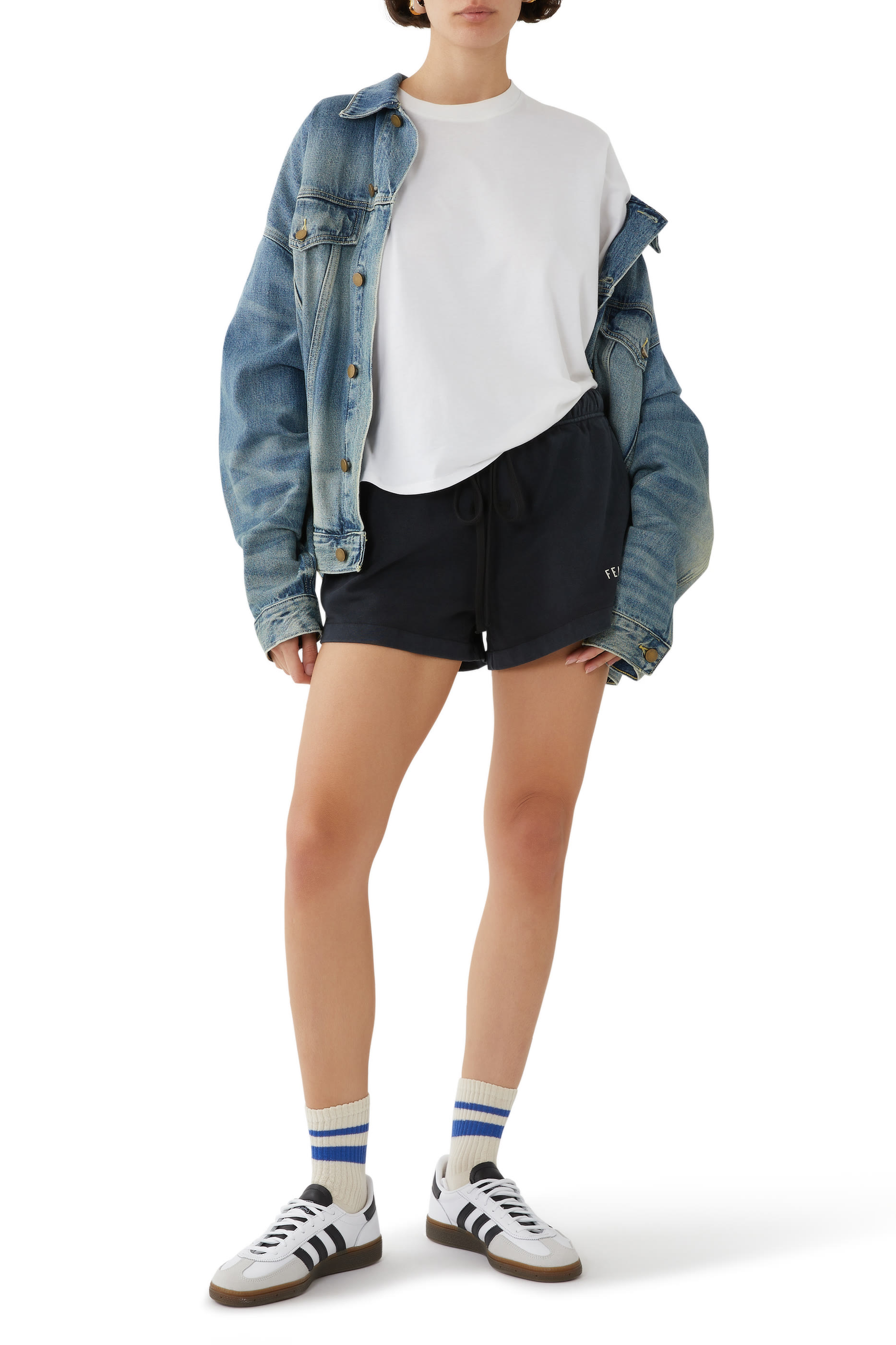 شورت رياضي جرسيه ثقيل الوزن