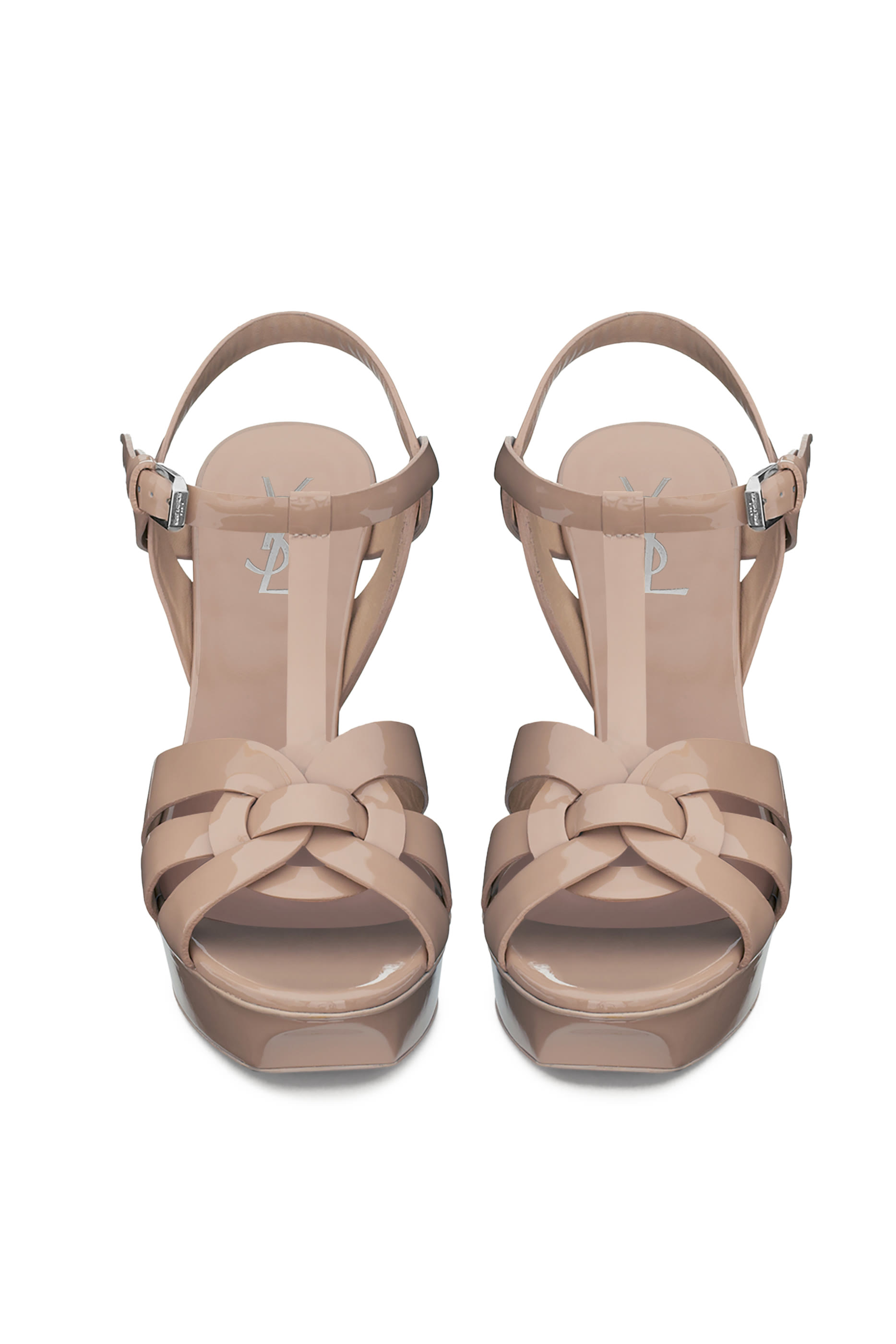 صندل تريبوت 105 بنعل سميك جلد لامع