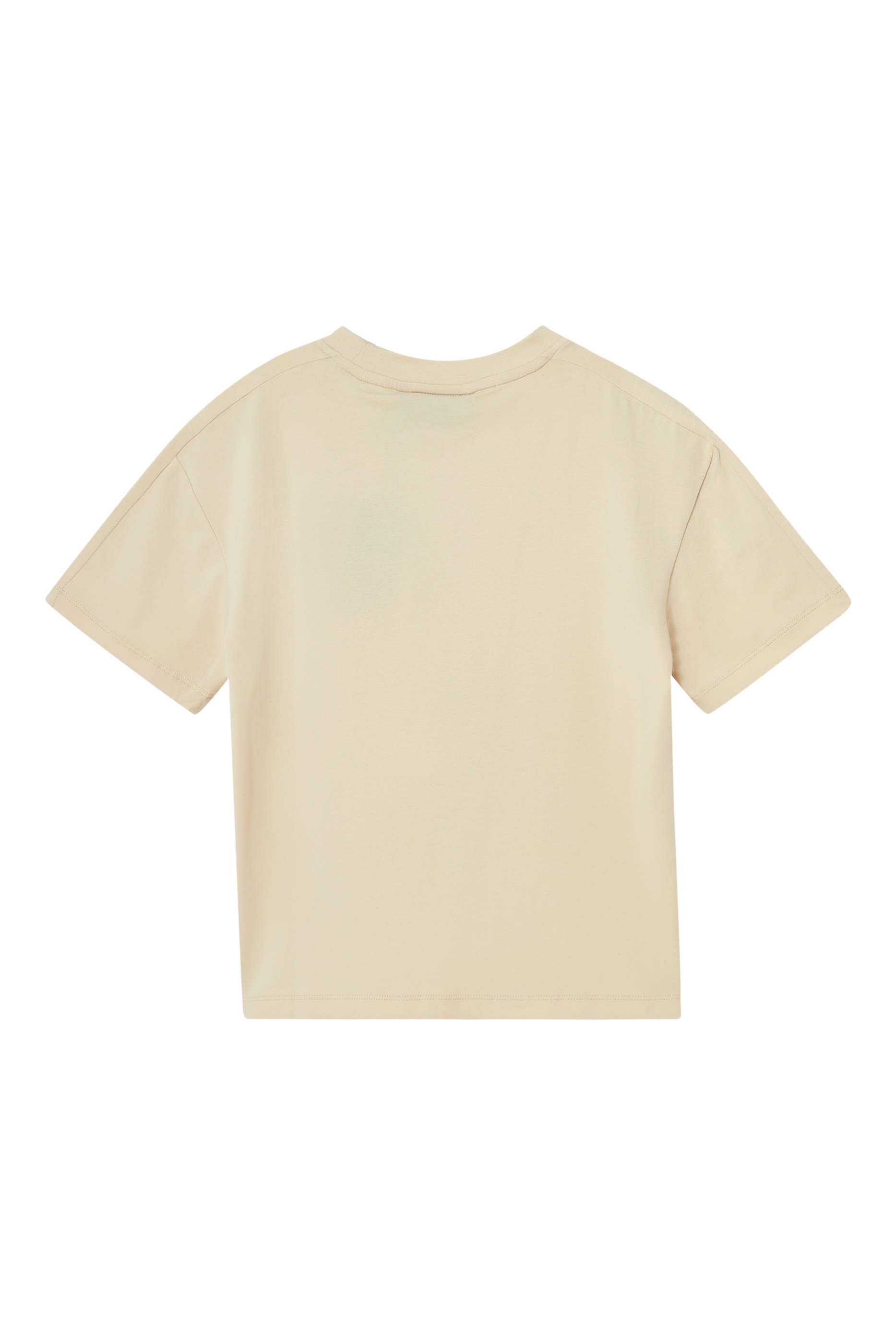 تيشيرت بشعار الماركة قطن جيرسيه لأطفال