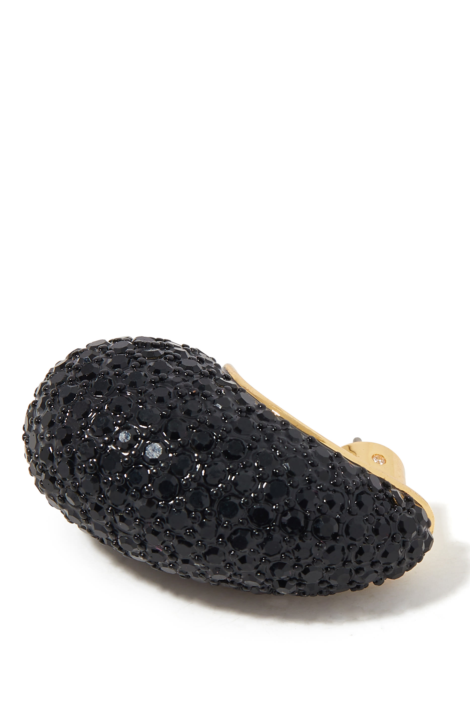 أقراط بتصميم منفوخ بأحجار بافيه