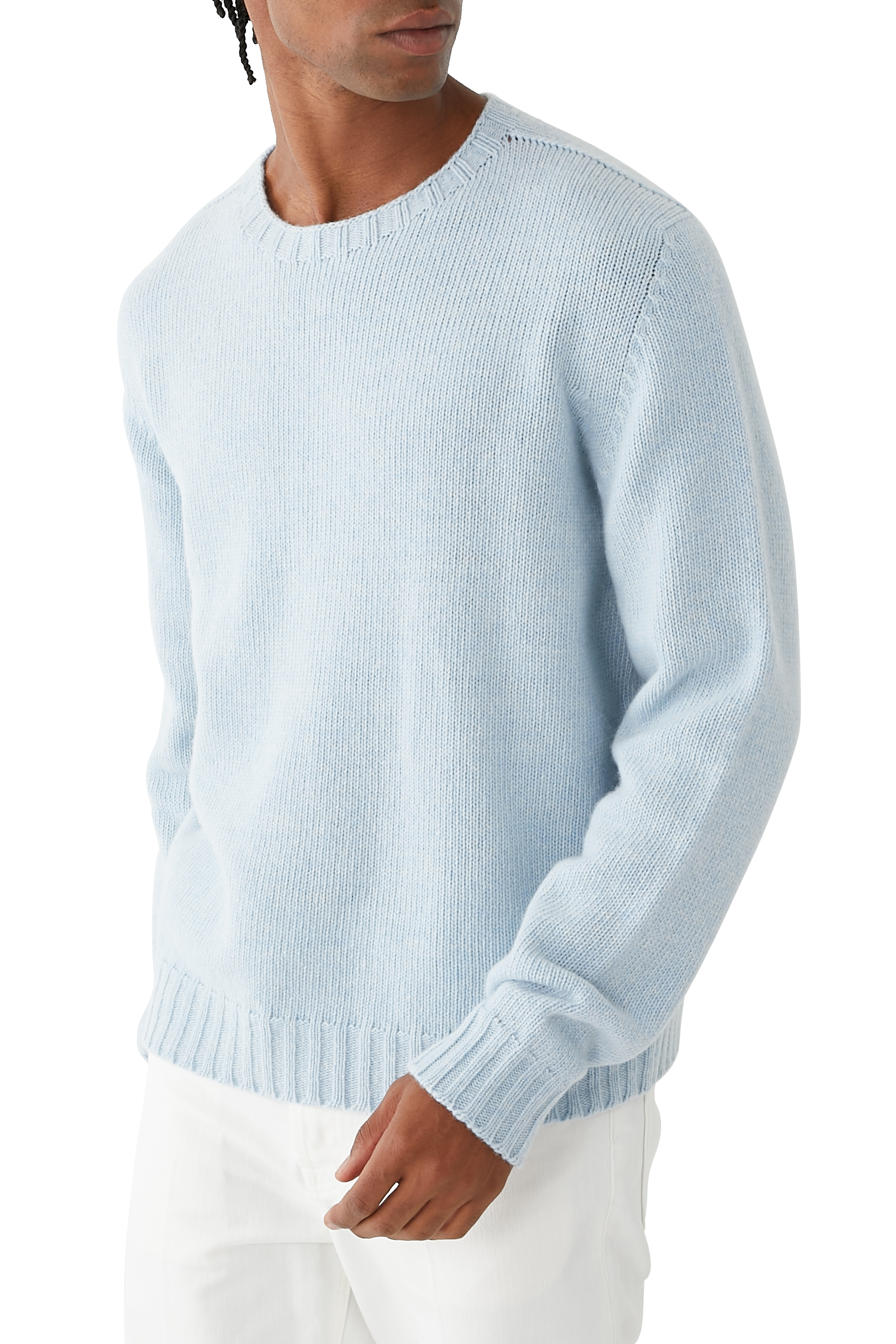 سترة منسوجة بشعار الماركة منحني