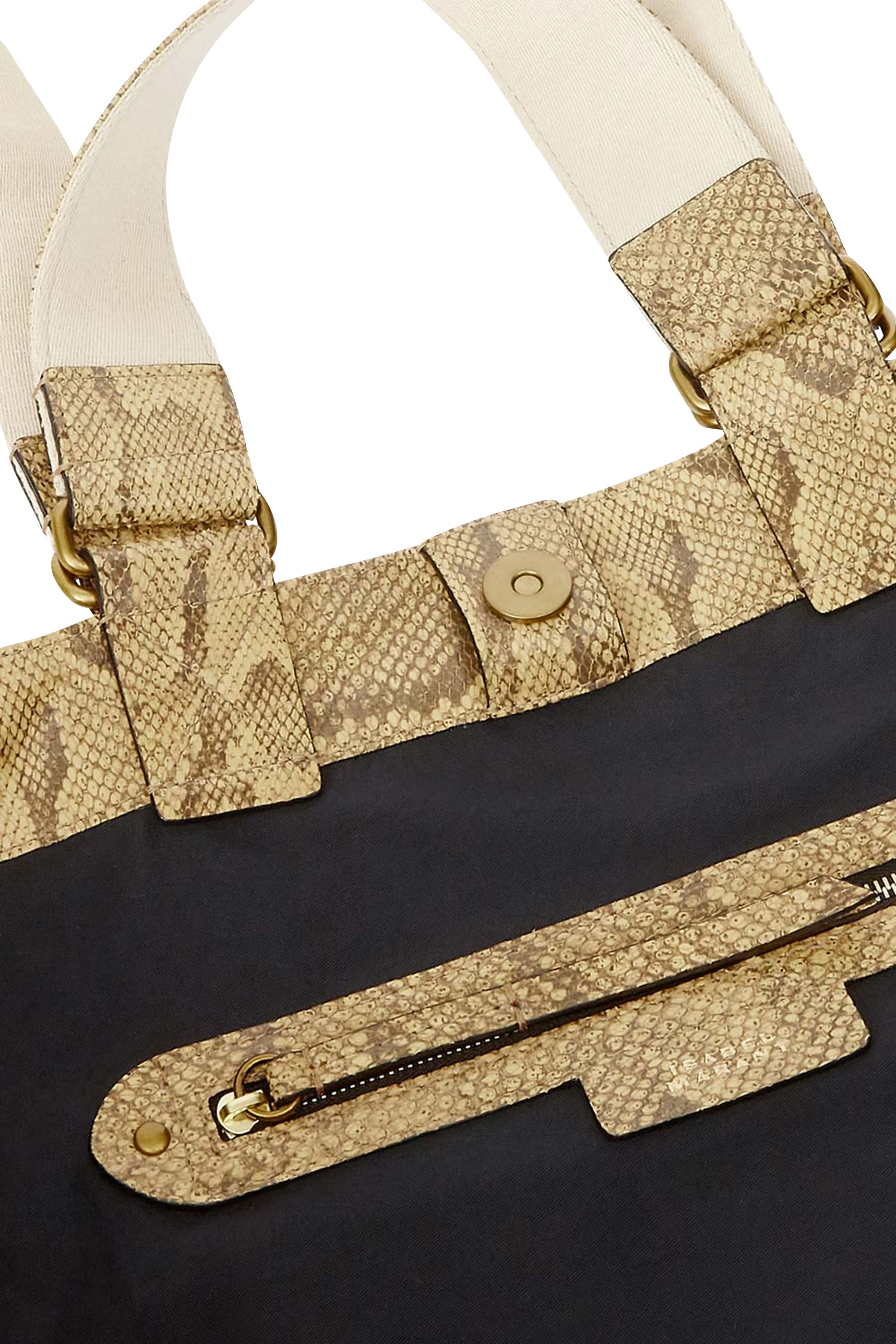 حقيبة يد واردي جلد بنقشة