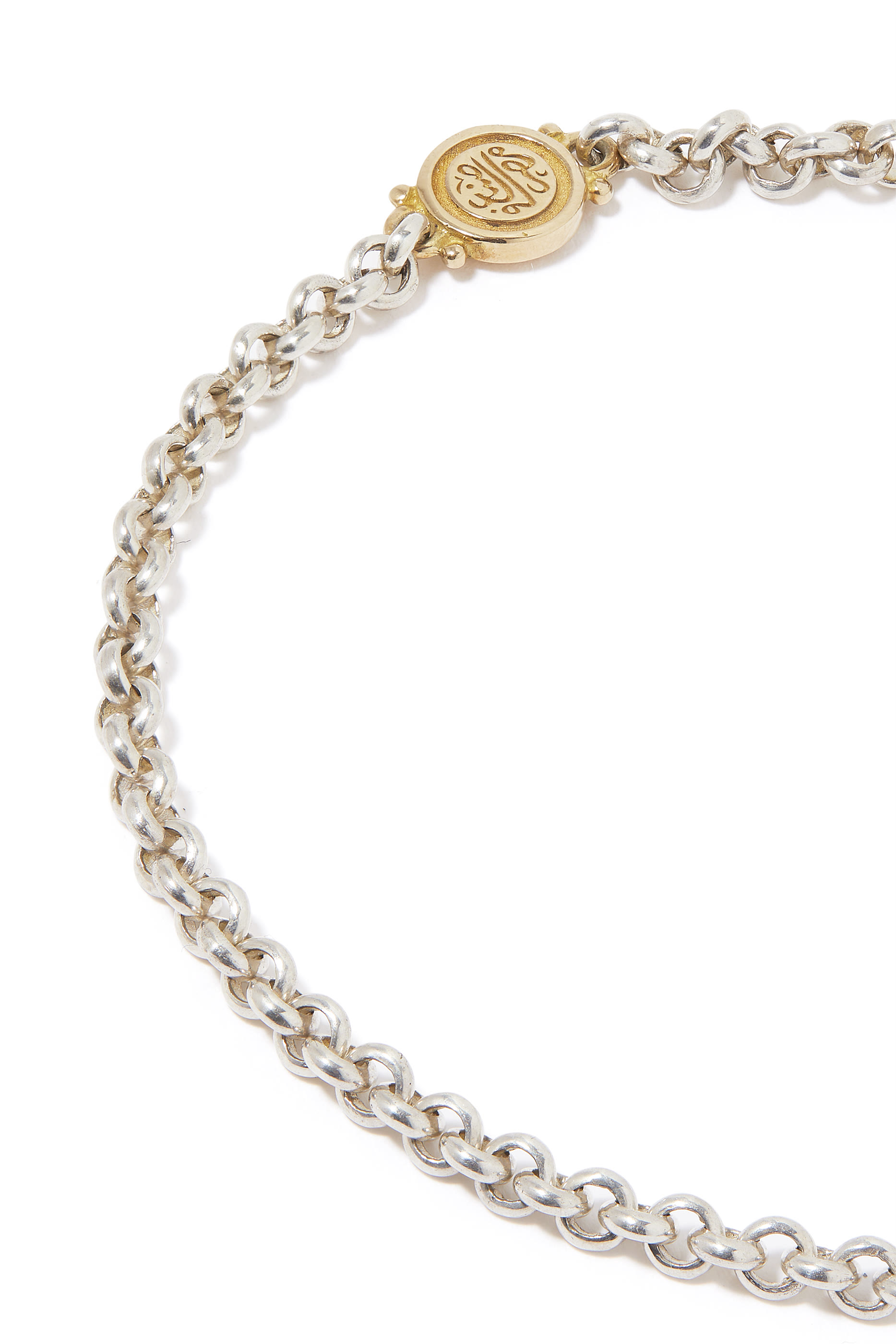 سوار مزخرف بخط عربي مرصع باللؤلؤ والعقيق