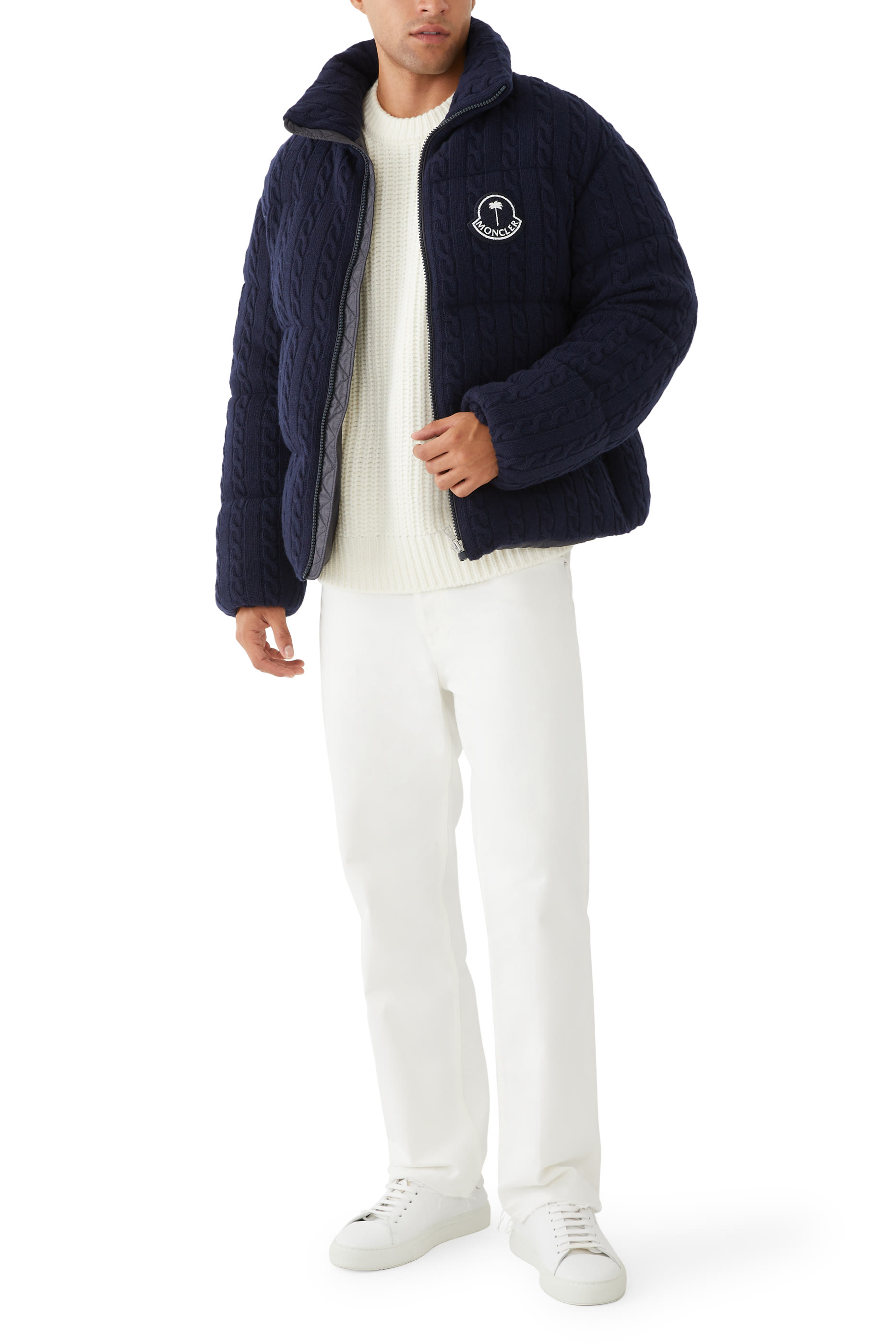 جاكيت قصير أوسترو  × بالم انجلز مبطن بالزغب