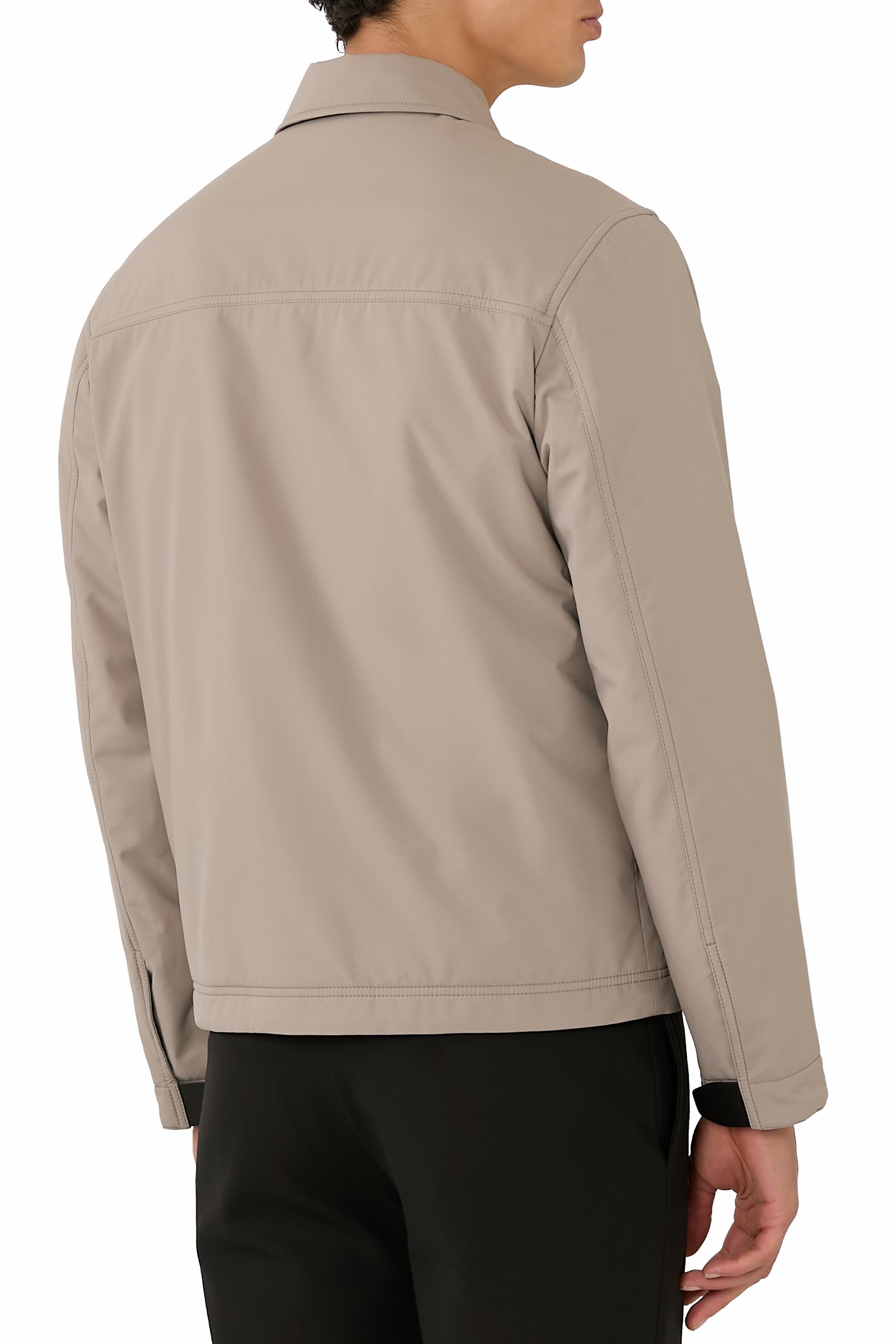 Collared Long Sleeve Blouson 