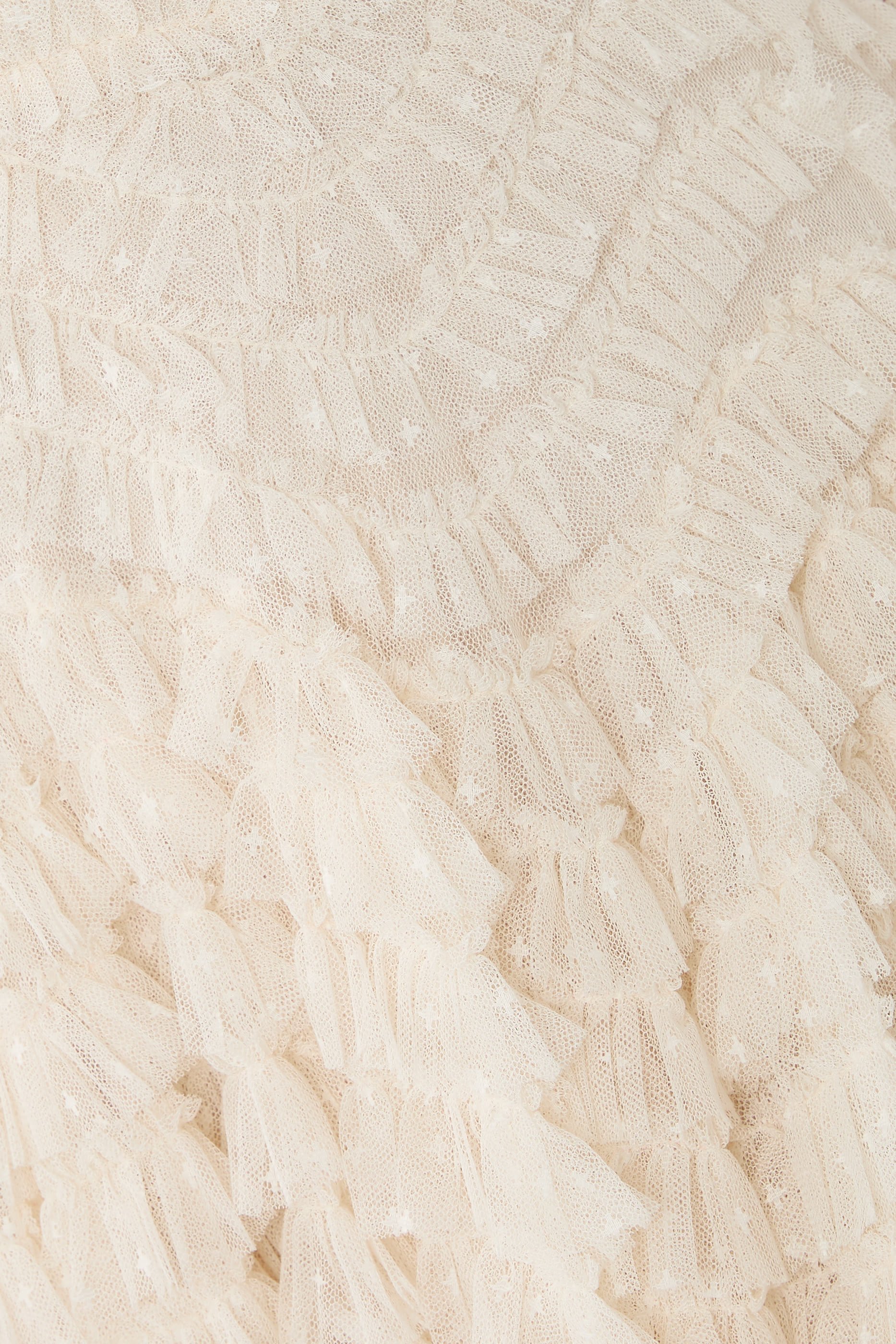 فستان سهرة هاتي بياقة مستديرة وطول الكاحل