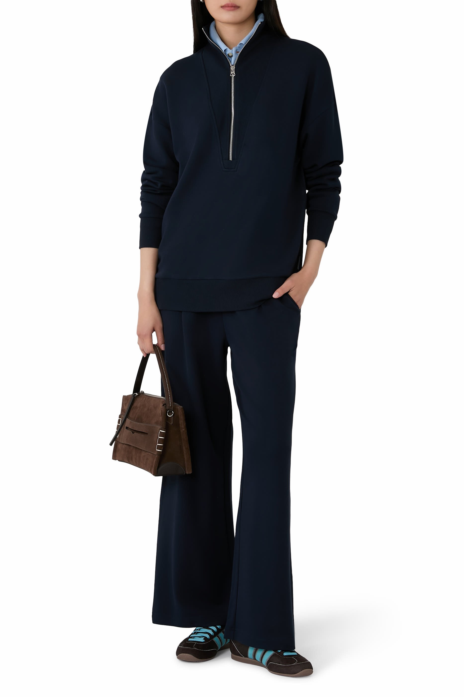 بنطال بقصة ساق واسعة جدا 29.5 بوصة