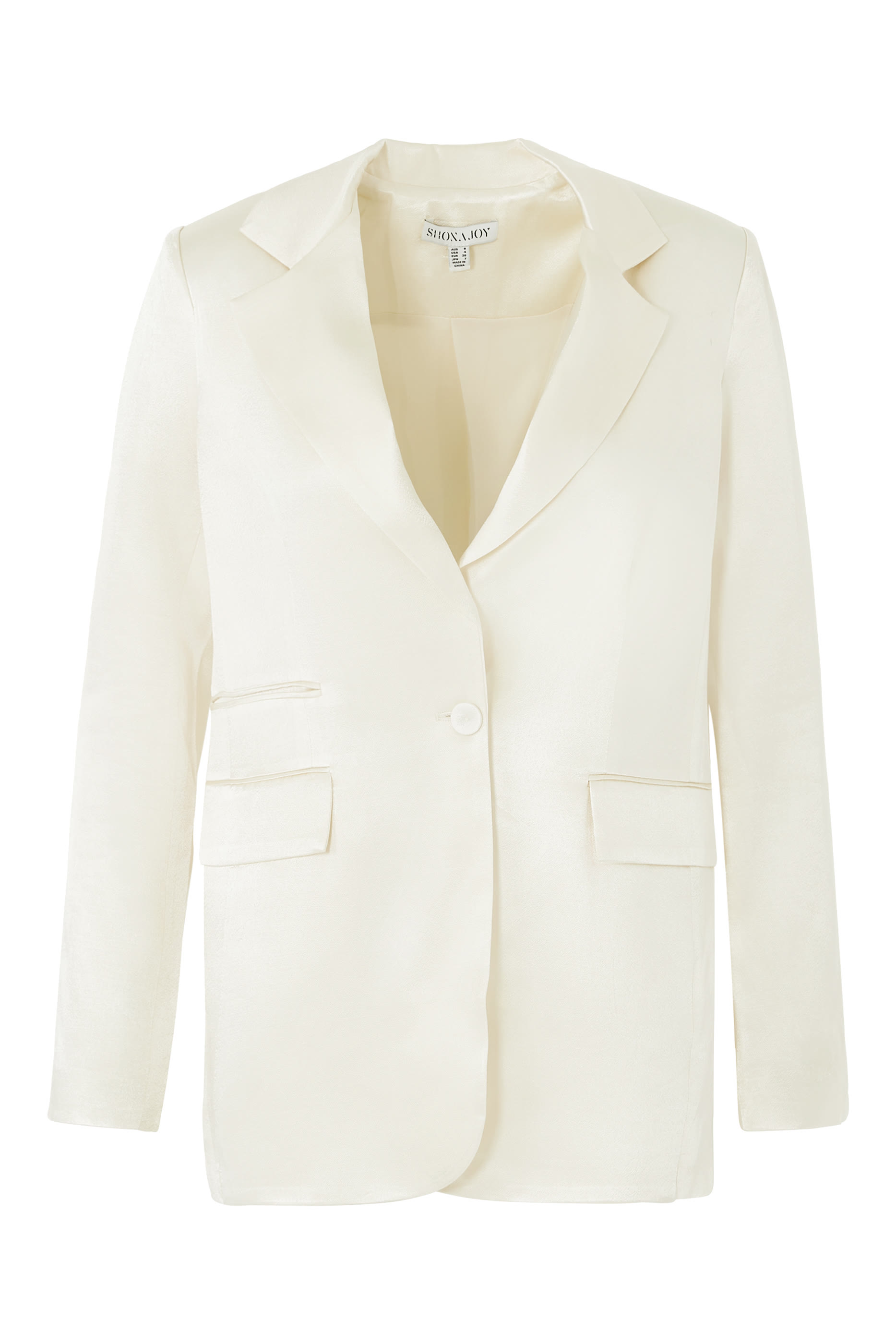 بليزر لا لون بصف أزرار