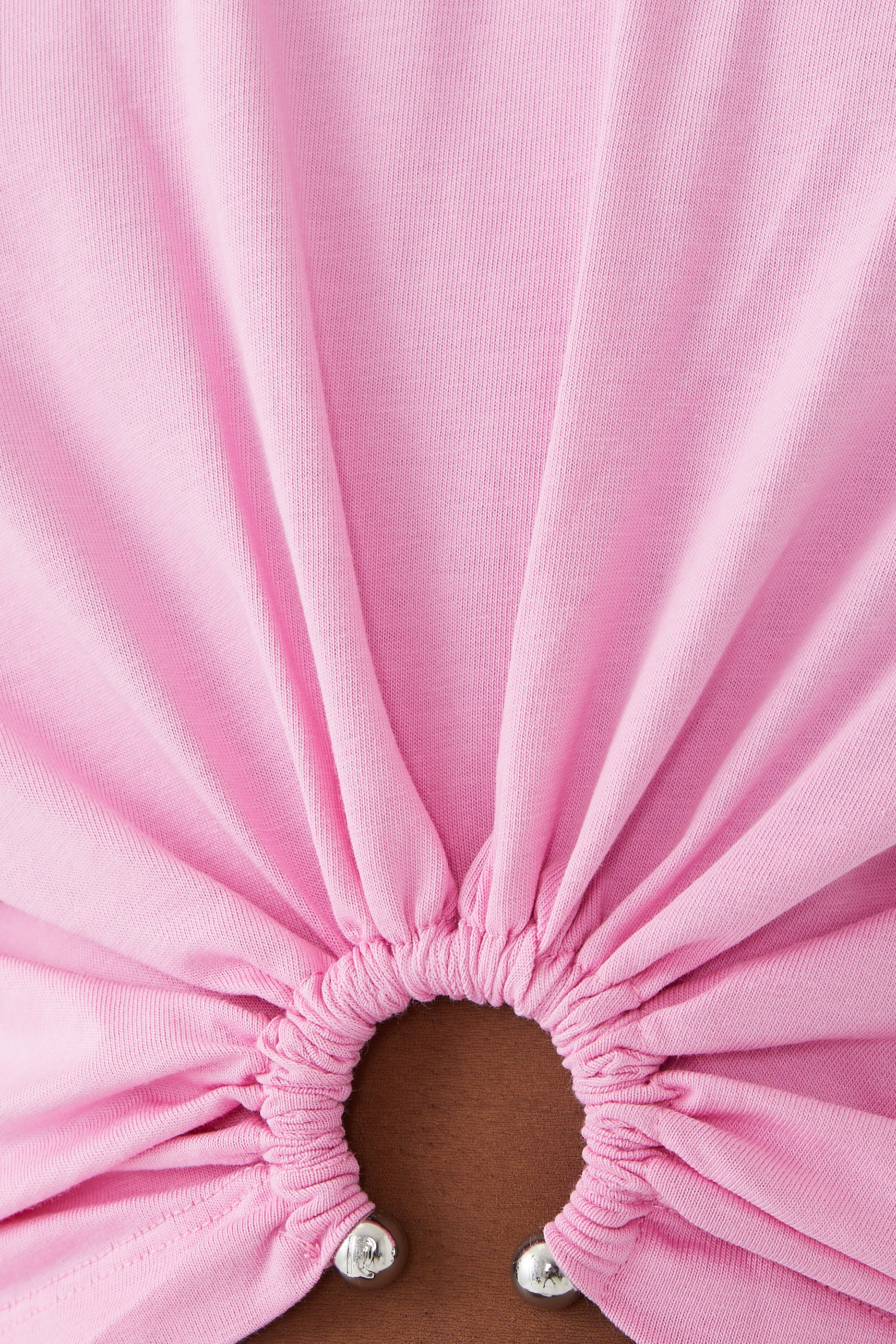 تيشيرت بكشكش قطن جيرسيه