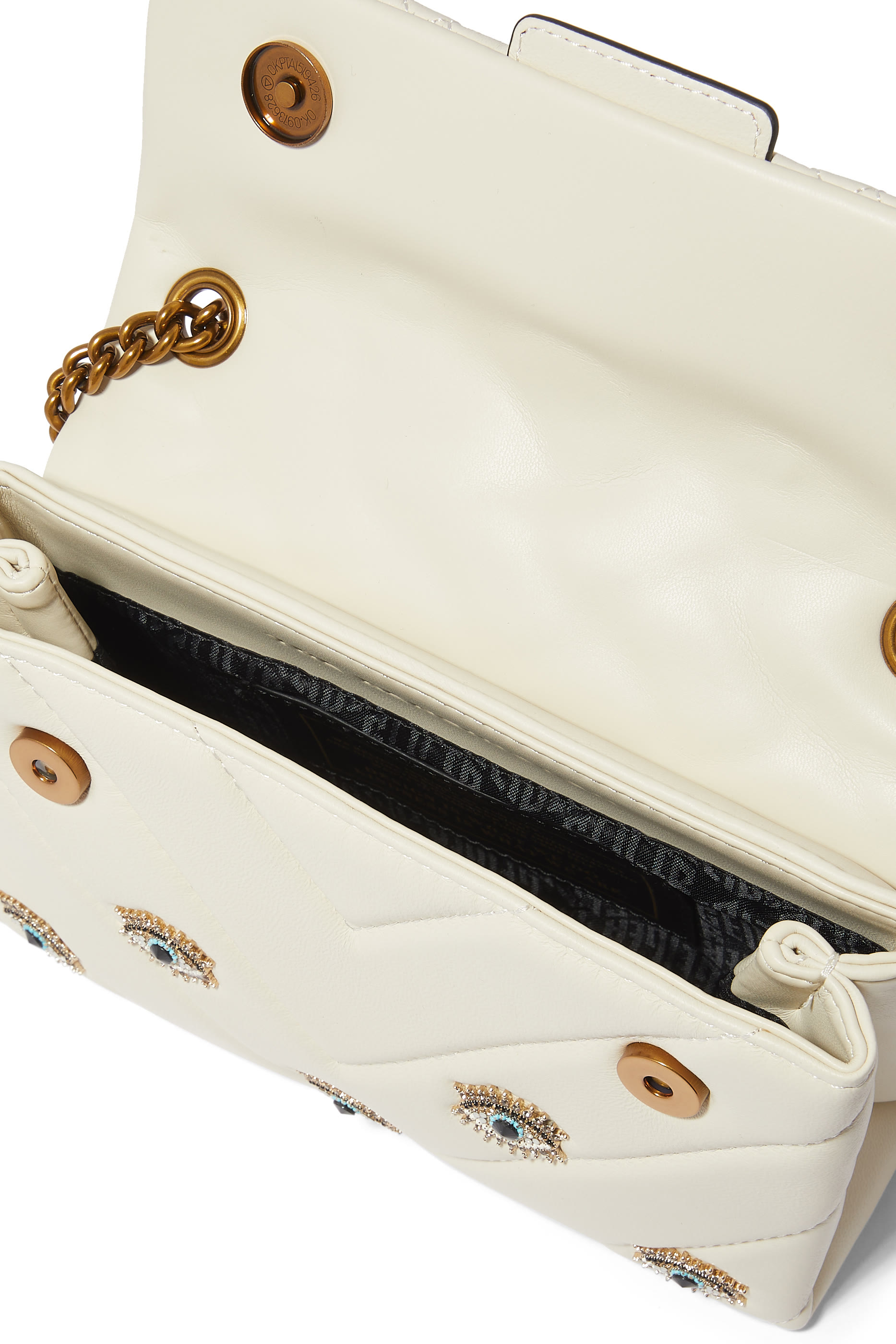 حقيبة كتف كنسينغتون متوسطة مزينة بعين