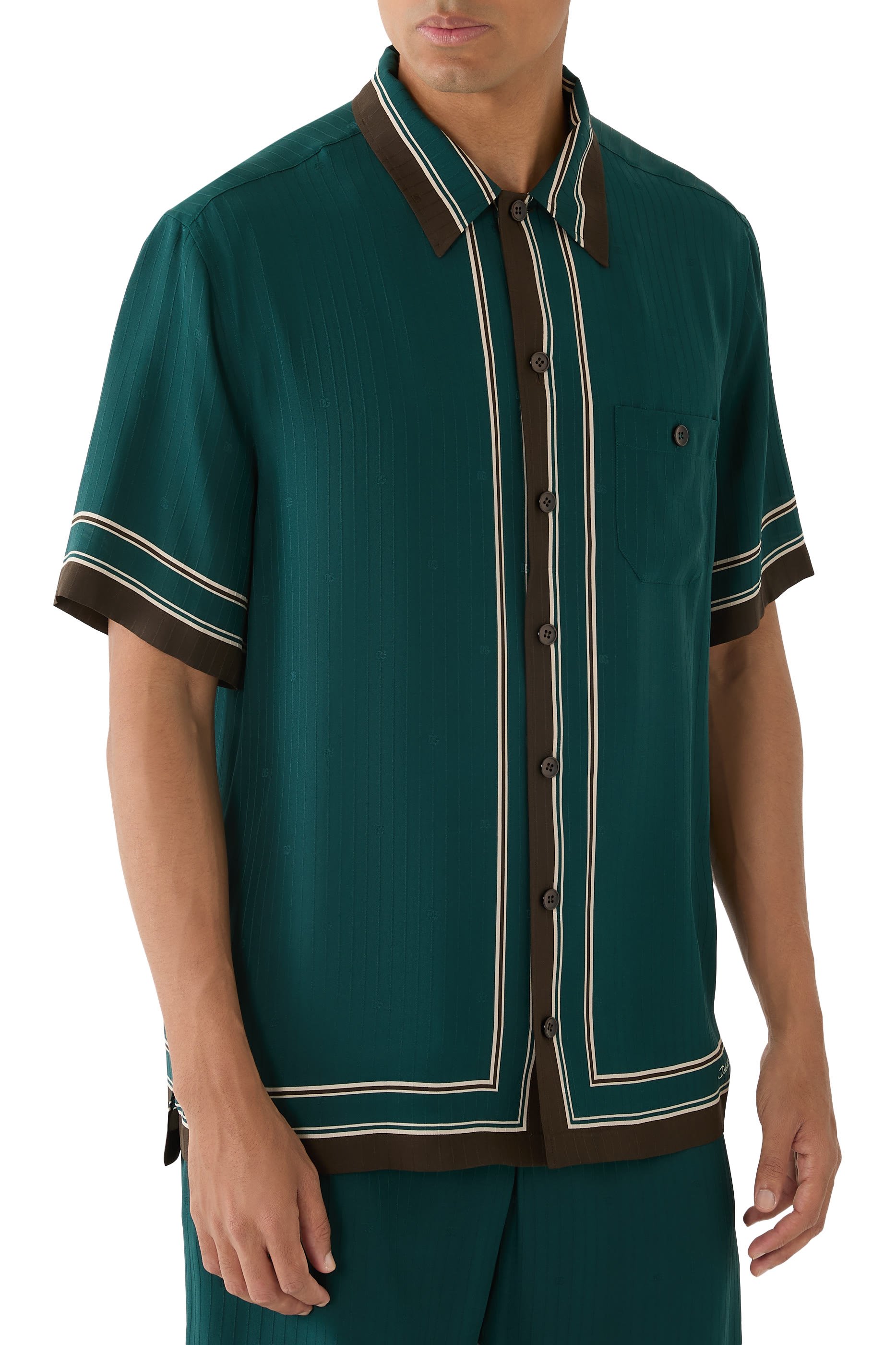  Logo Jacquard Martini Shirt