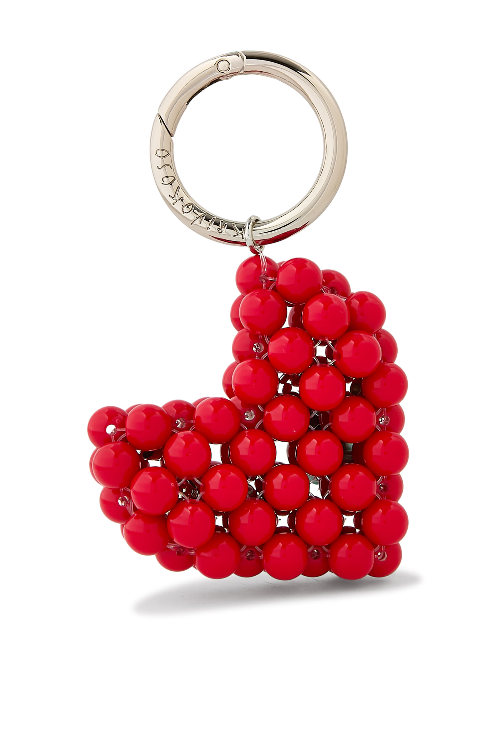 حلية حقيبة متوسطة بتصميم قلب