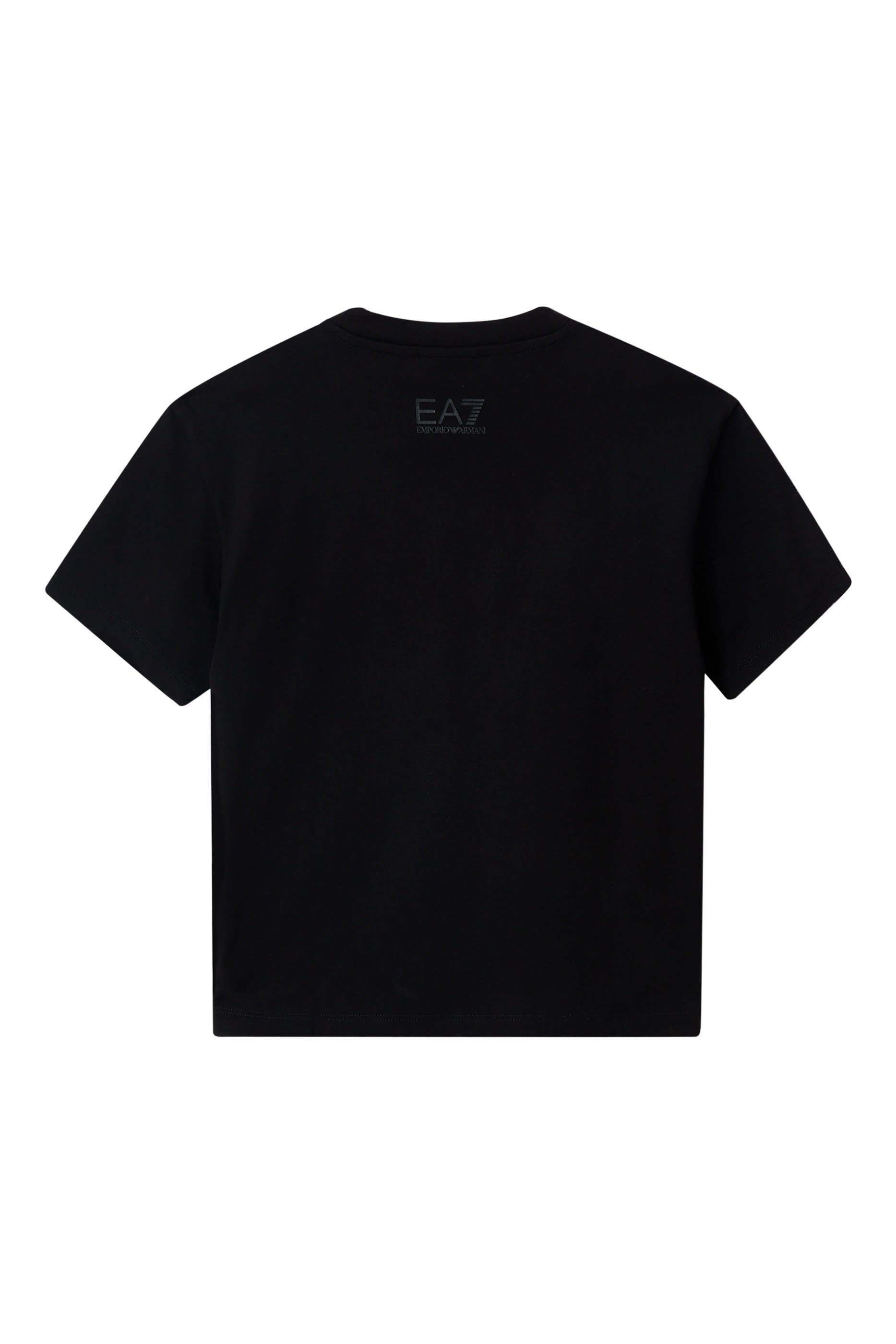 تيشيرت بشريط شعار الماركة للأطفال