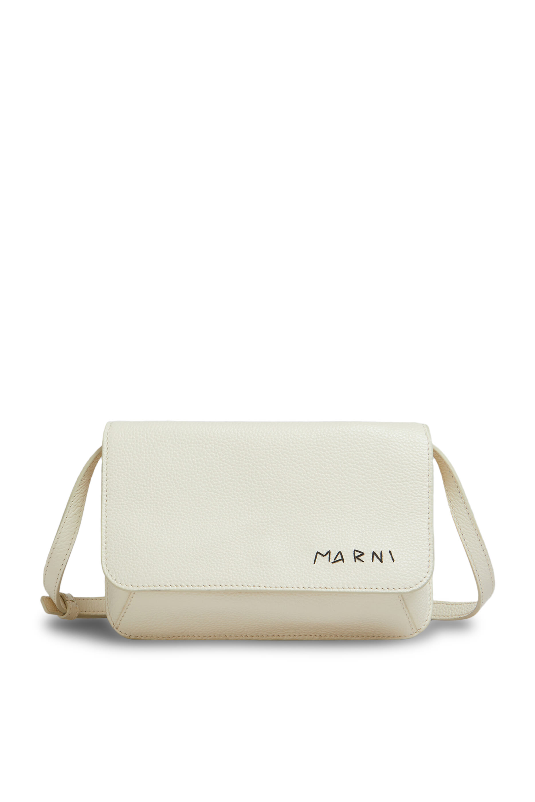 حقيبة كتف مطرزة جلد