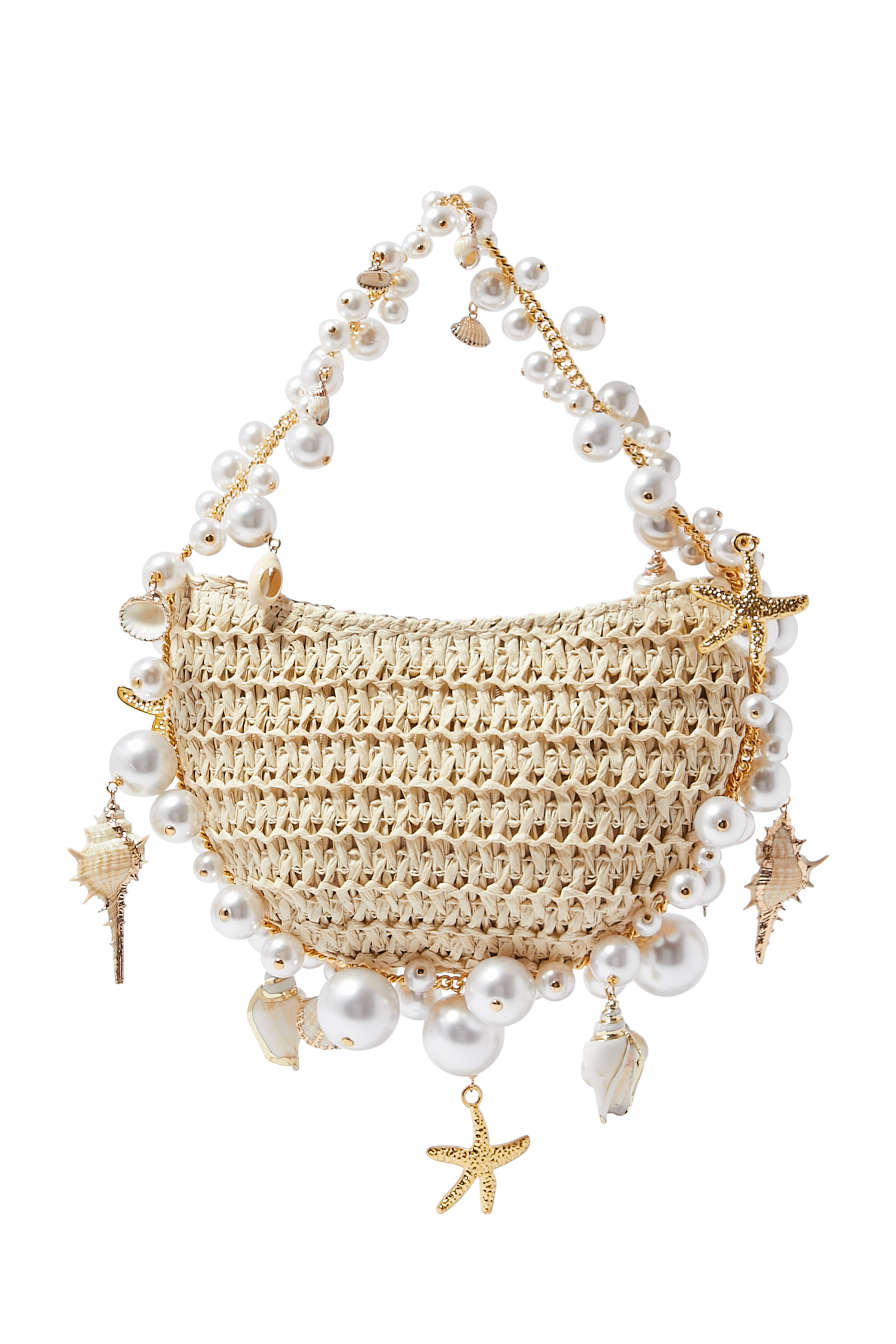 كلاتش خوص مزين بصدف