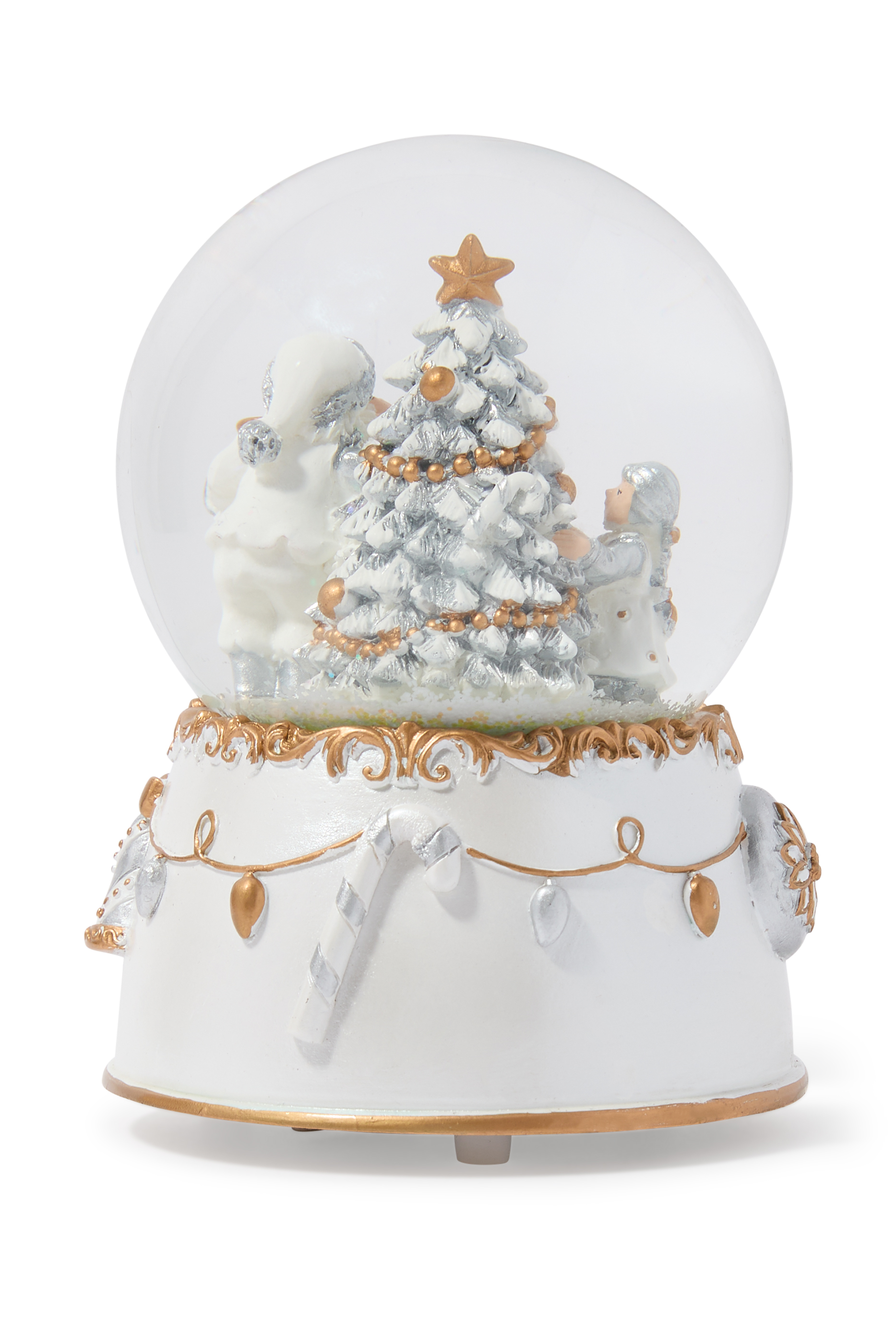 Musical Xmas Tree/Santa Snowglobe