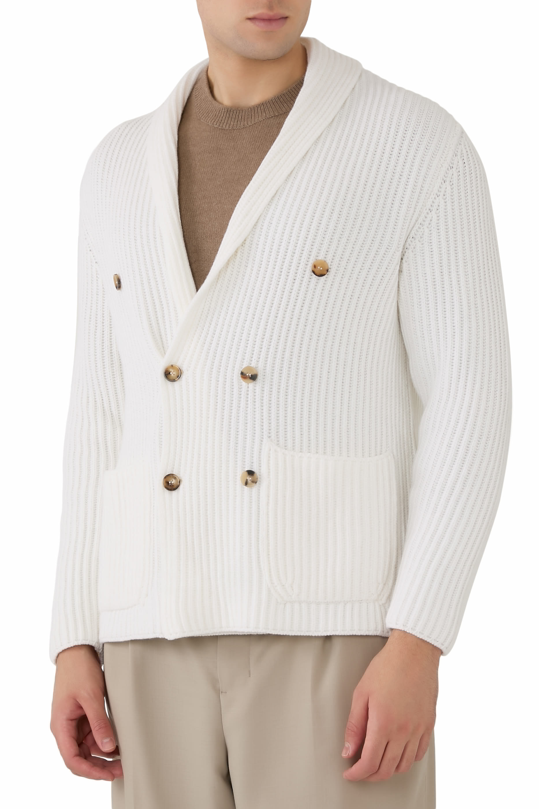 Double Breasted Knit Jacket