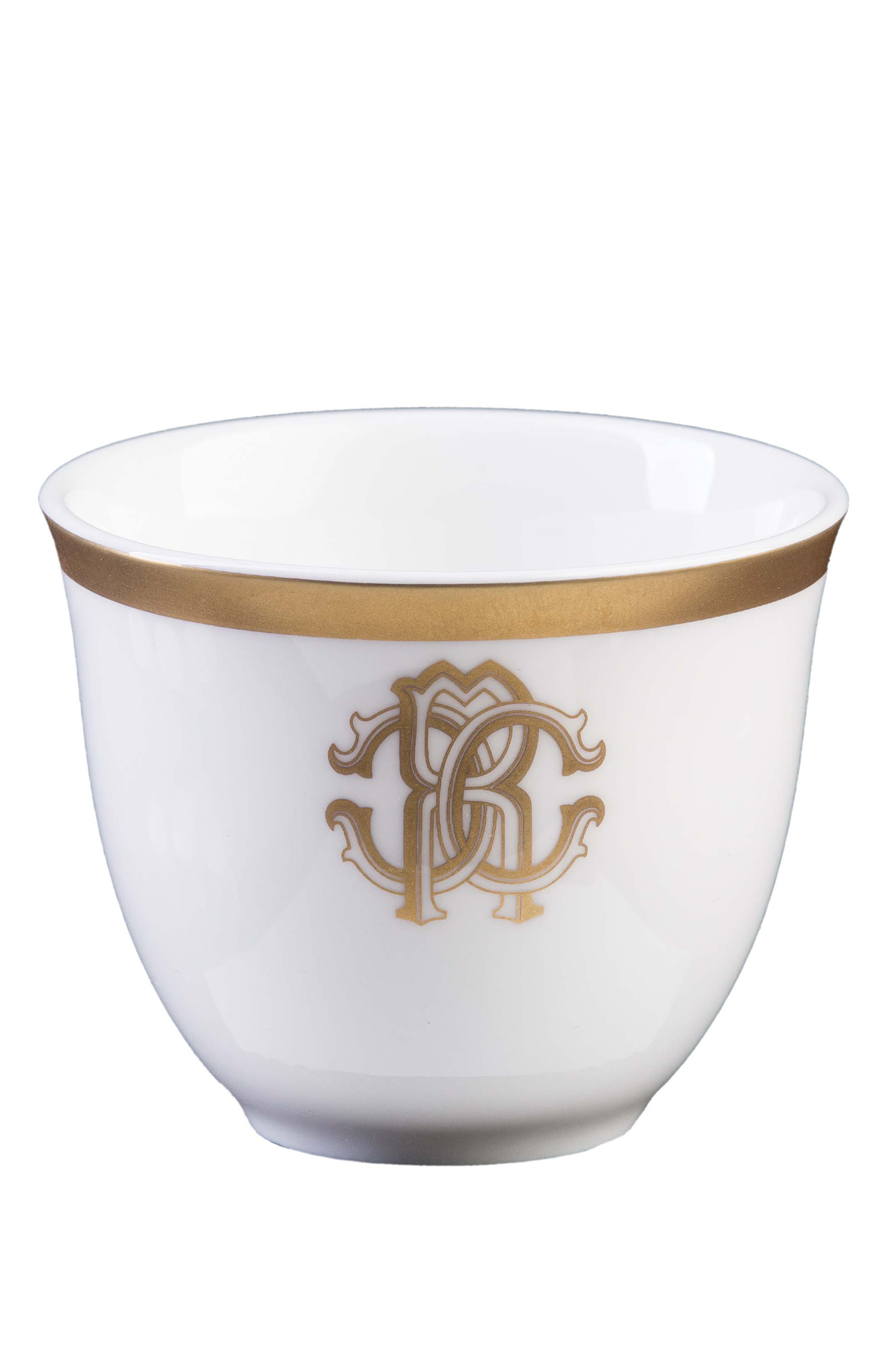 مجموعة أطباق وفناجين عربية سيلك جولد، 6 قطع