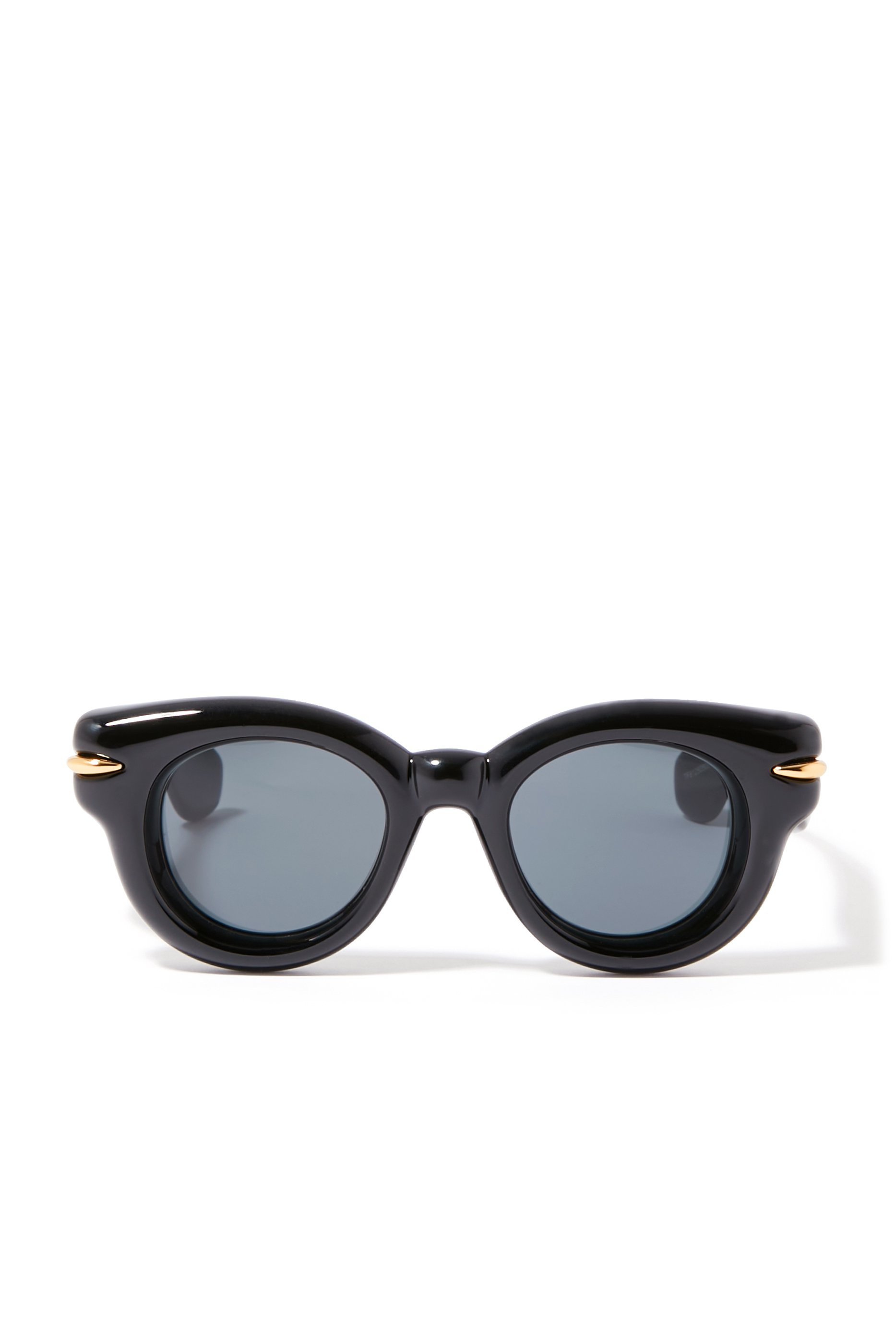 نظارة شمسية بإطار مستدير سميك